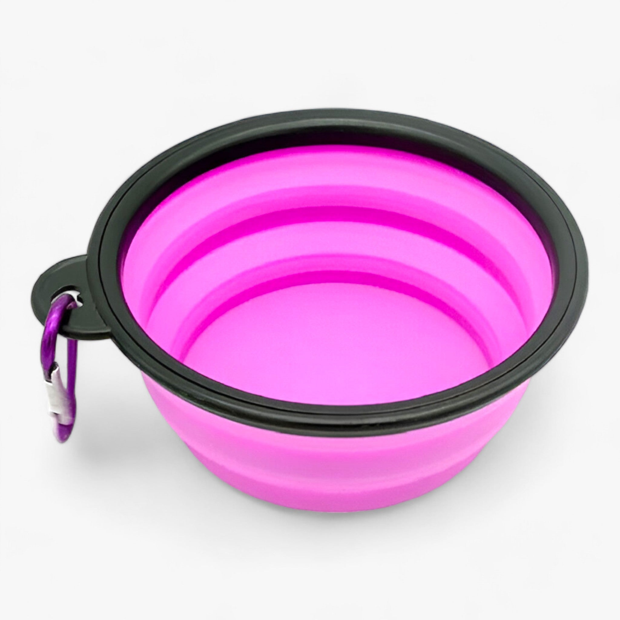 Max | Sammenklappelig silikone-skål til hunde - Praktisk 2-i-1 dispenser - Violet - baby - {{ product_tags }