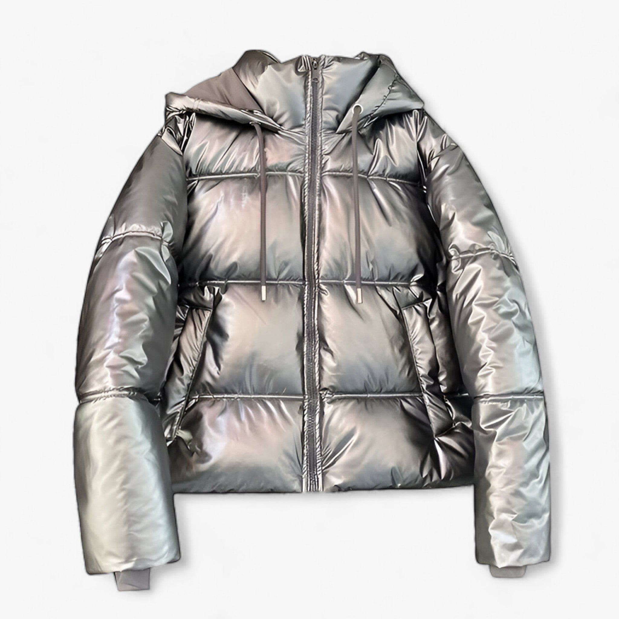 Alva | Vinterkältemantel - Elegant anorak med hætte - Grå - winter - {{ product_tags }