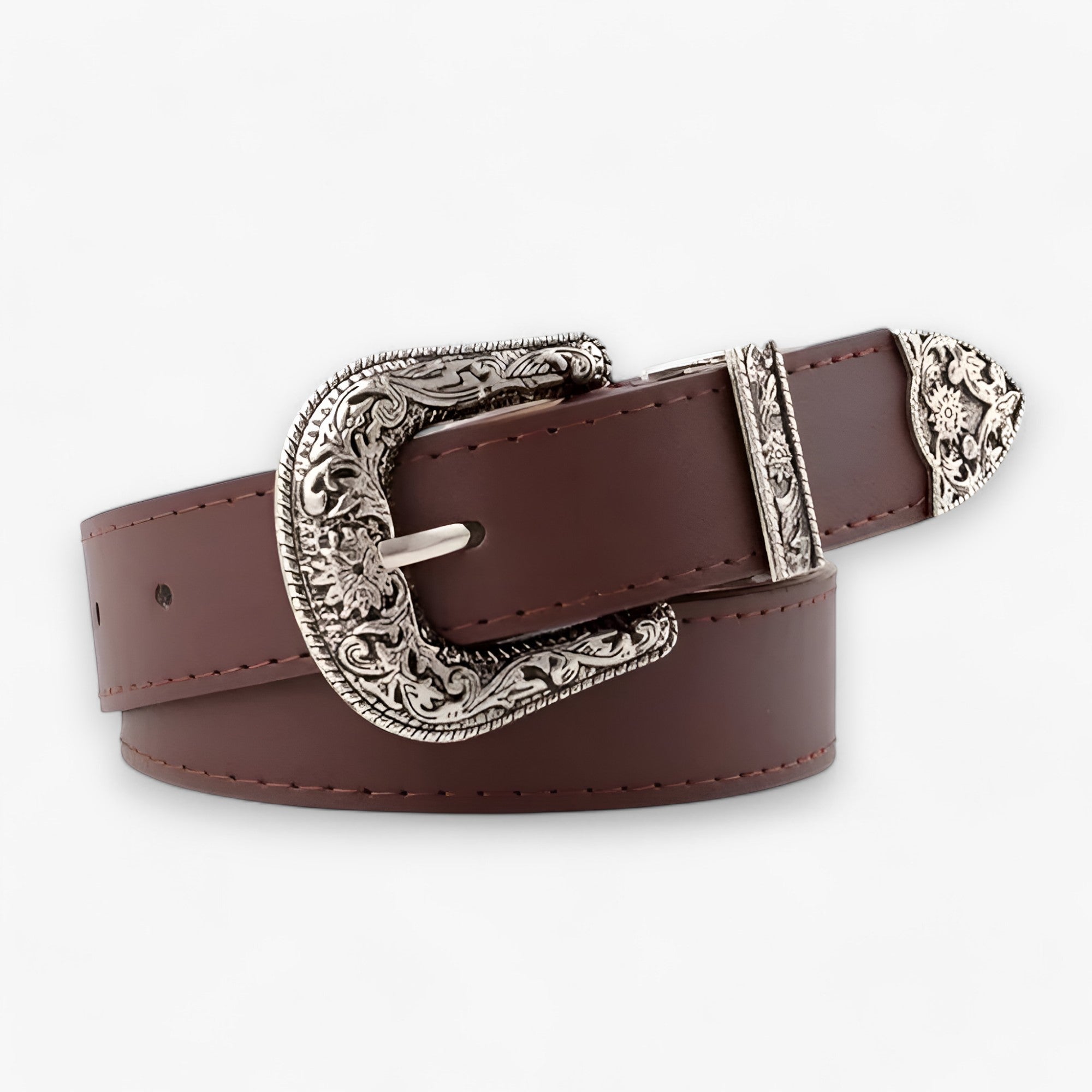 MAVEN | Stilet læderbælte - Vintage-stil & holdbarhed - Brun 2.8 cm - men's fashion - {{ product_tags }