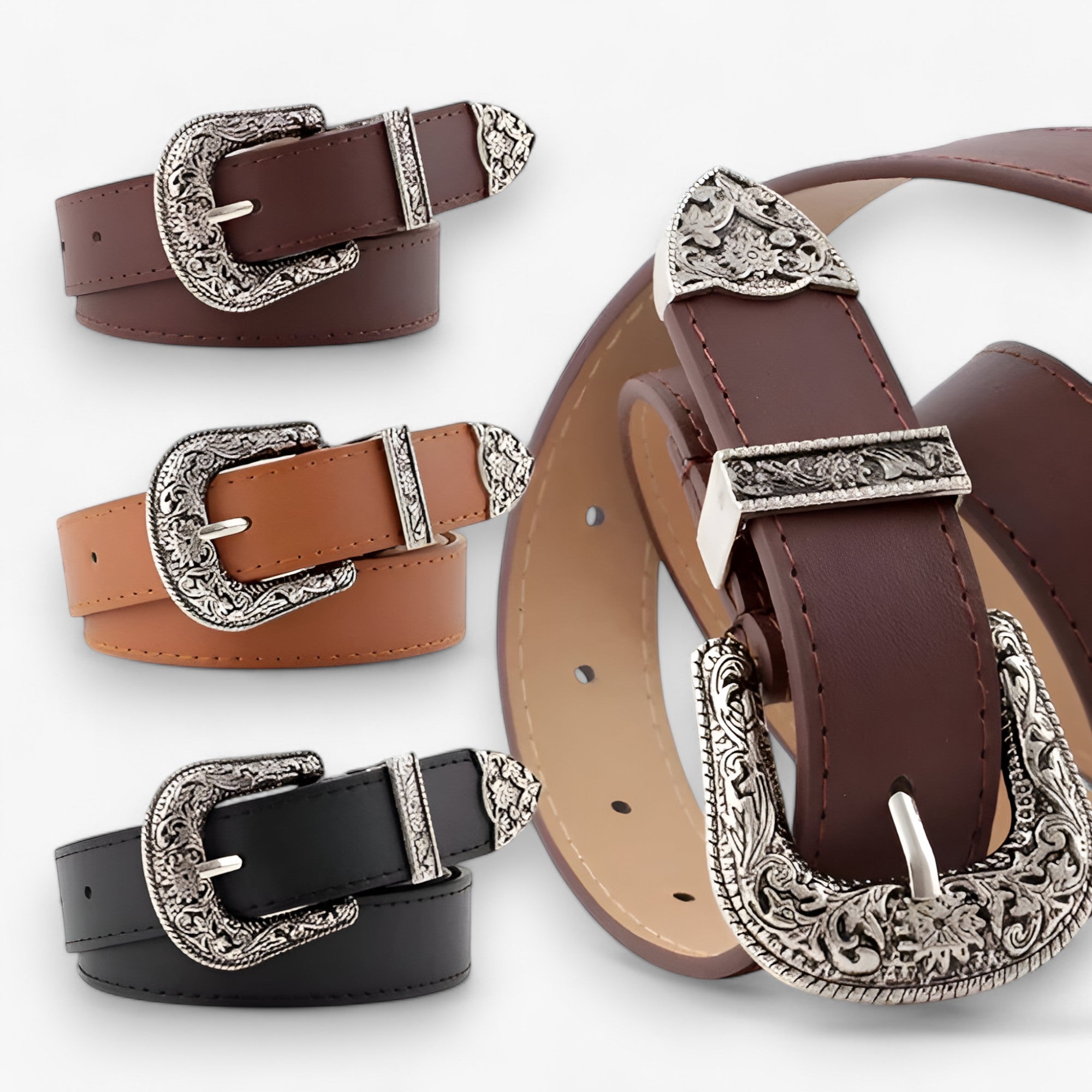 MAVEN | Stilet læderbælte - Vintage-stil & holdbarhed - - men's fashion - {{ product_tags }