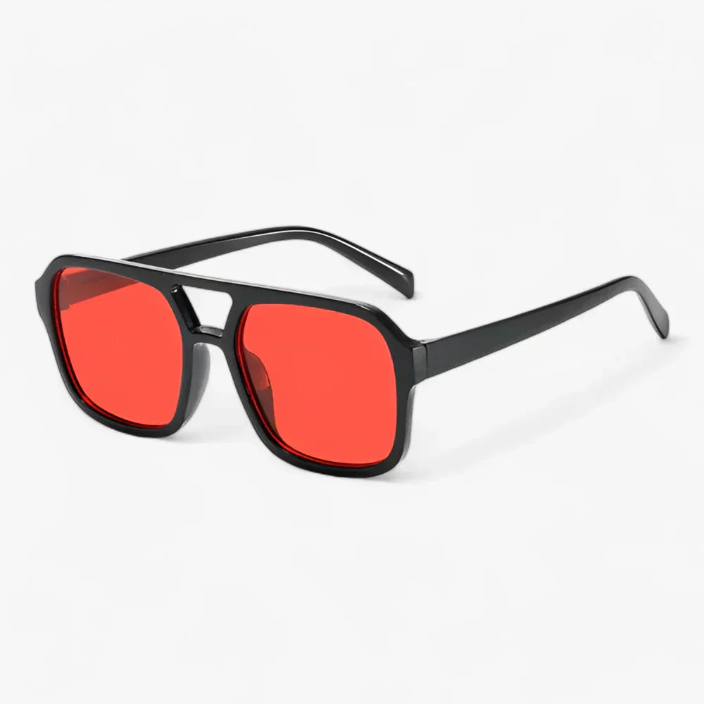 ICONIC | Vintage-Firkantede solbriller - Rød - men's fashion - {{ product_tags }
