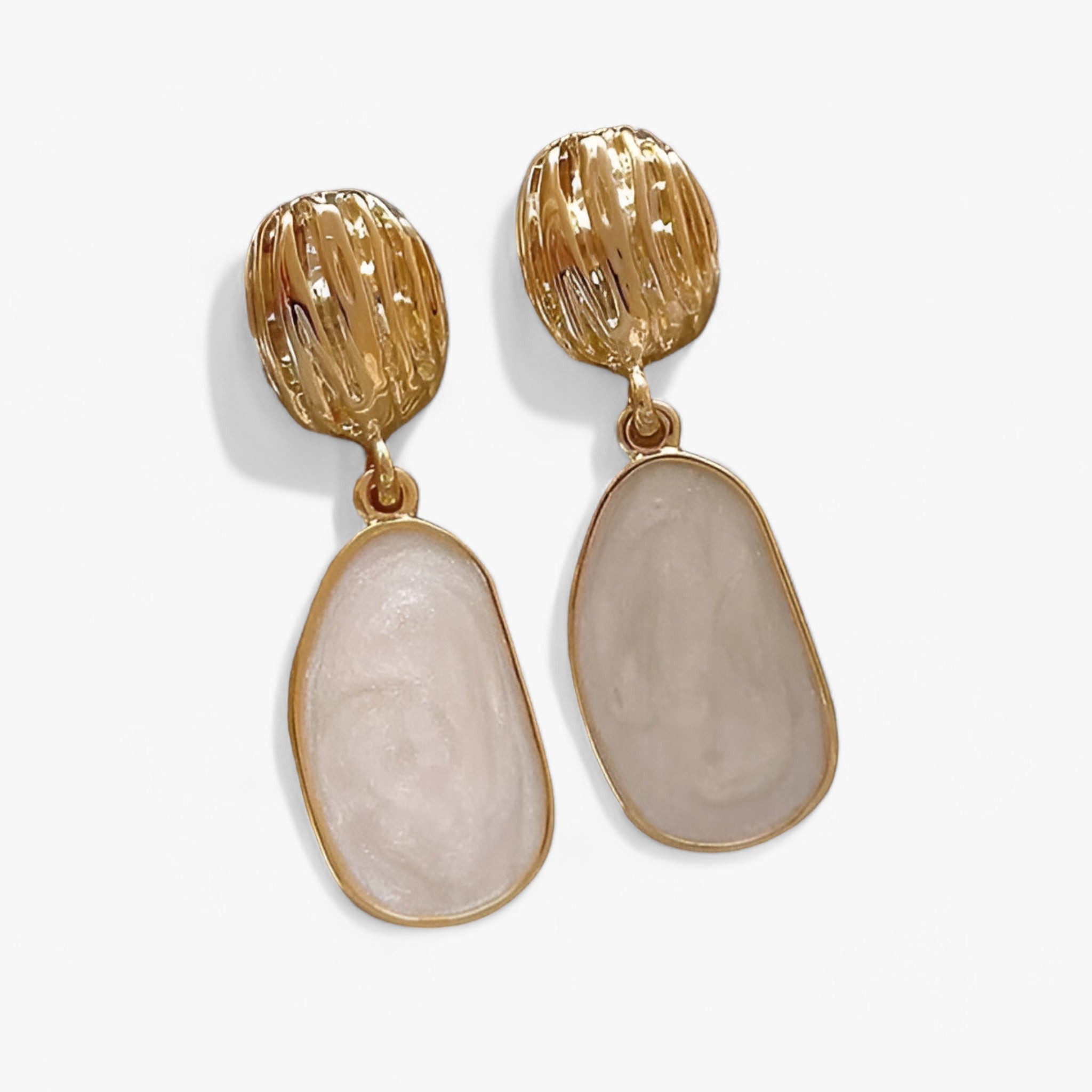 ELLA | Emalje-Ovaløreringe - Stilfuld geometrisk design til alle anledninger - - women's fashion - {{ product_tags }