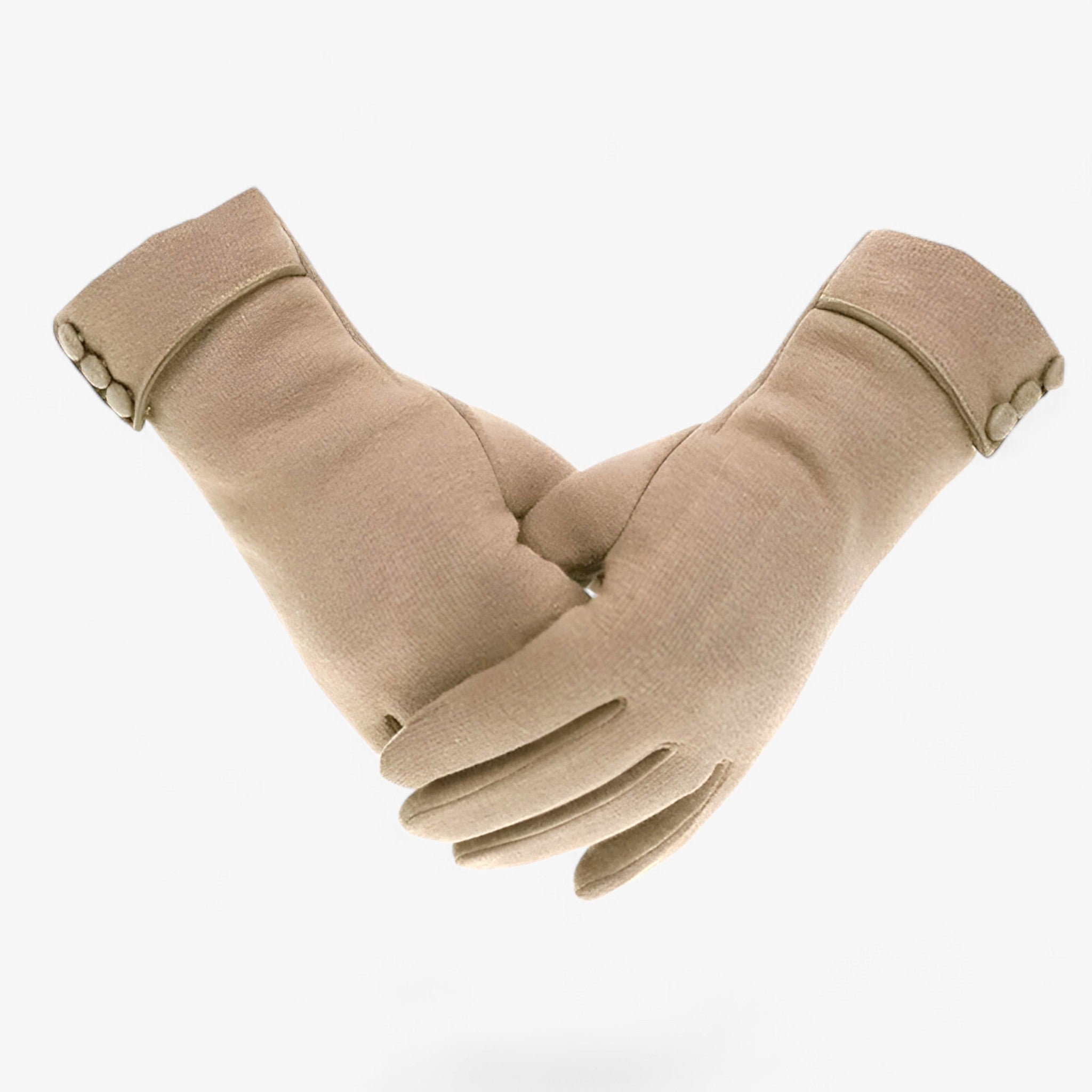WarmComfort | Efterårs Vinter Fleece Fodrede Vanter - Bekvemme & Touchscreen Forberedte - Khaki - winter - {{ product_tags }