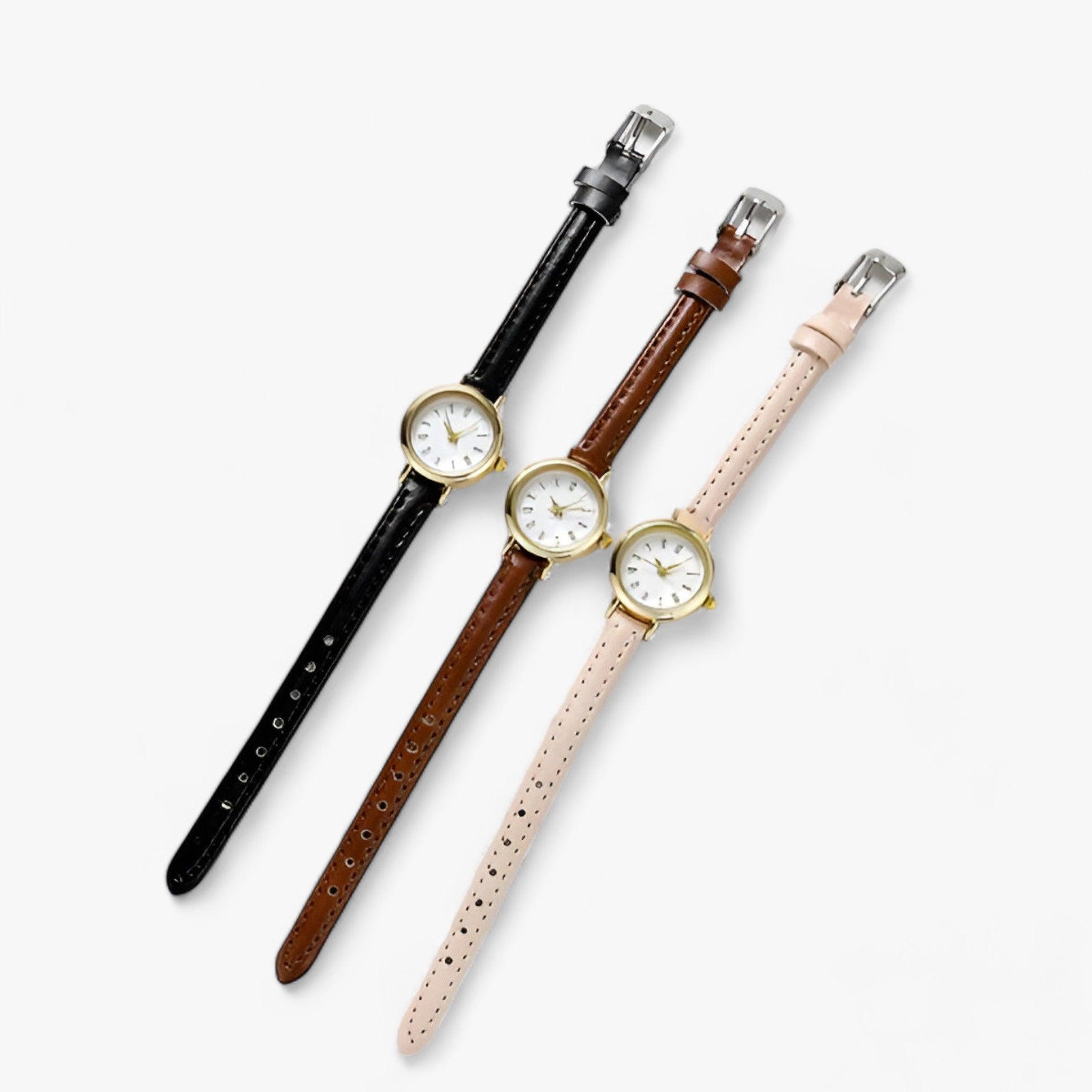 LUNA | Lille rundt ur - Chic minimalisme til hverdagsstilen - - watches - {{ product_tags }