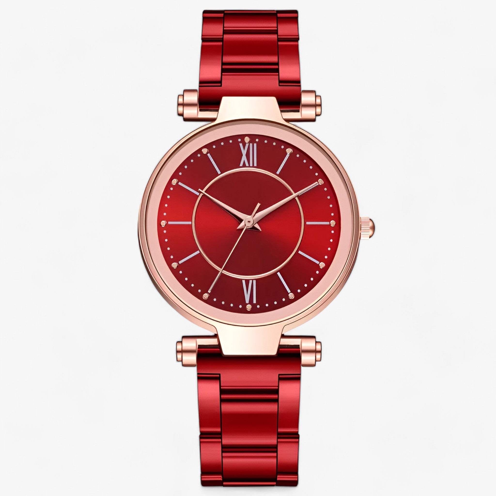 LUCIA | Luksusur - Klassisk stil med moderne funktioner - Rød - watches - {{ product_tags }