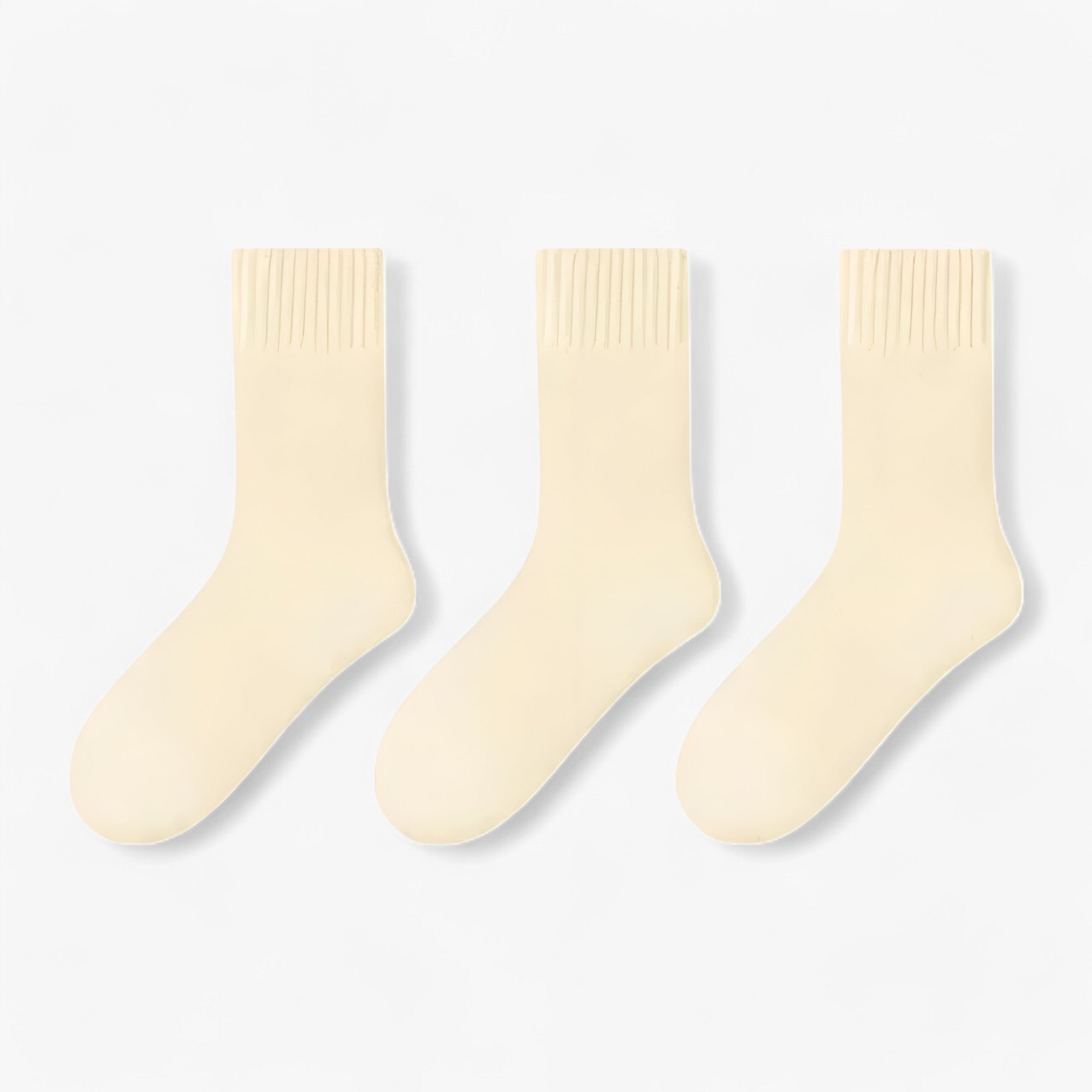 Zen | Uld sokker sæt - Varmt og hyggeligt komfortabelt - 3 gule par Størrelser 34-40 - winter - {{ product_tags }
