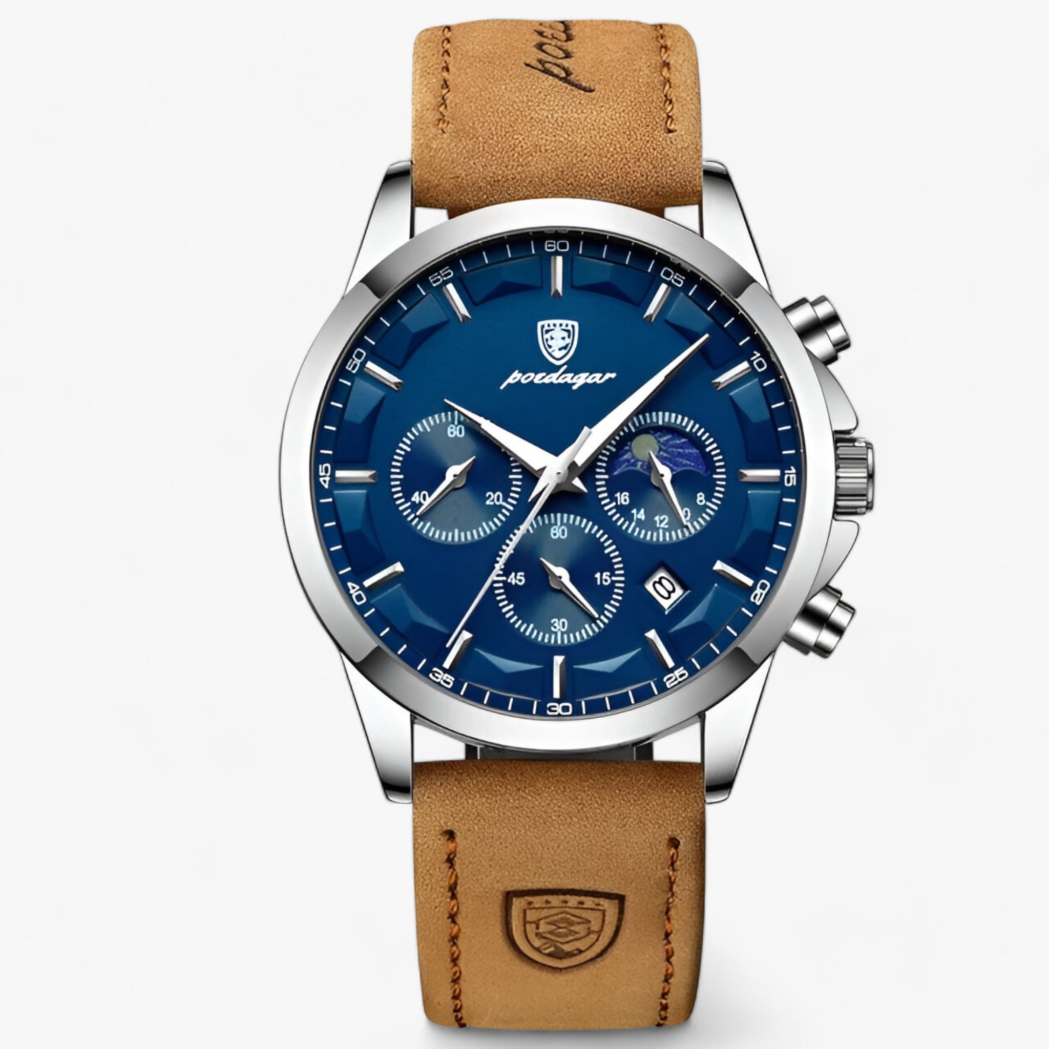 ALEXANDER | Herres luksusur - Stil og Præcision - Sølv Blå L - watches - {{ product_tags }