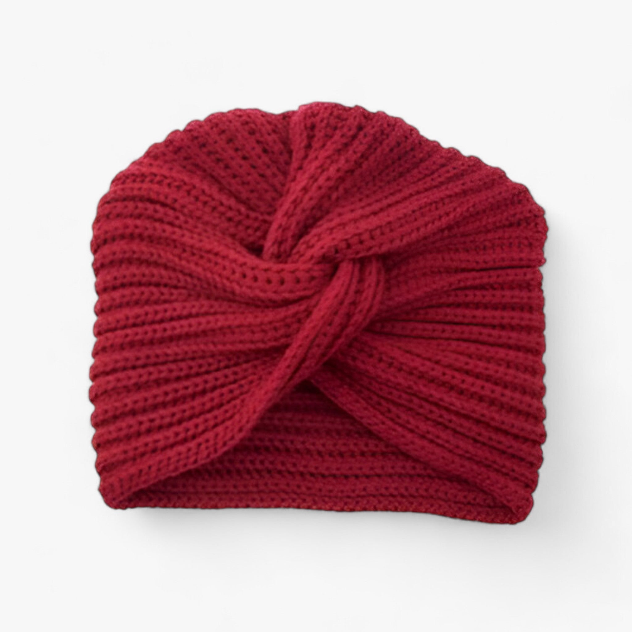 Sara | Strikket turban til kvinder - Elegant komfort i kashmir - Rød - women's fashion - {{ product_tags }
