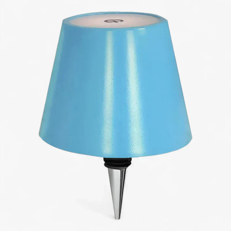 Vino | Trådløs LED-lampe i form af en vinflaske - Bærbar, genopladelig dekorativ belysning - Blå A - other - {{ product_tags }