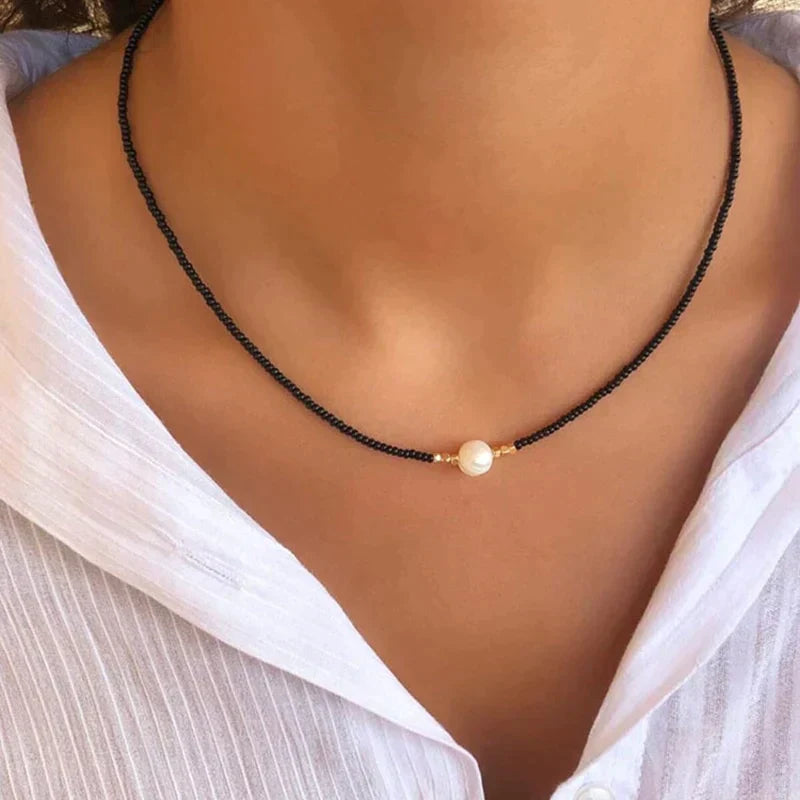 Pocket Pearl™ - Halskæde med naturlige perler 1+1 GRATIS - - women's fashion - {{ product_tags }