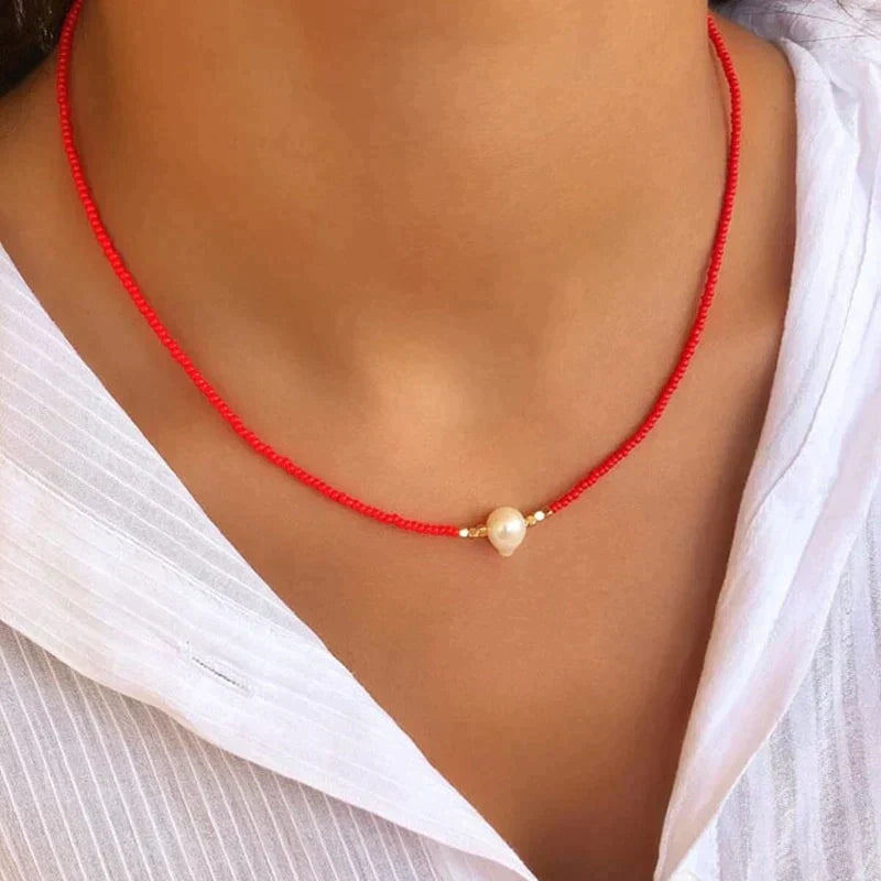 Pocket Pearl™ - Halskæde med naturlige perler 1+1 GRATIS - - women's fashion - {{ product_tags }