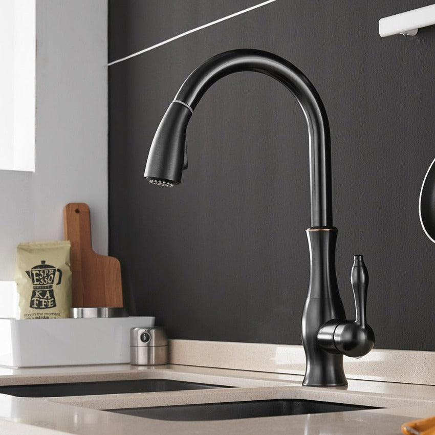 Selkie - Udtrækkeligt køkkenarmatur - Sort - house & garden - {{ product_tags }