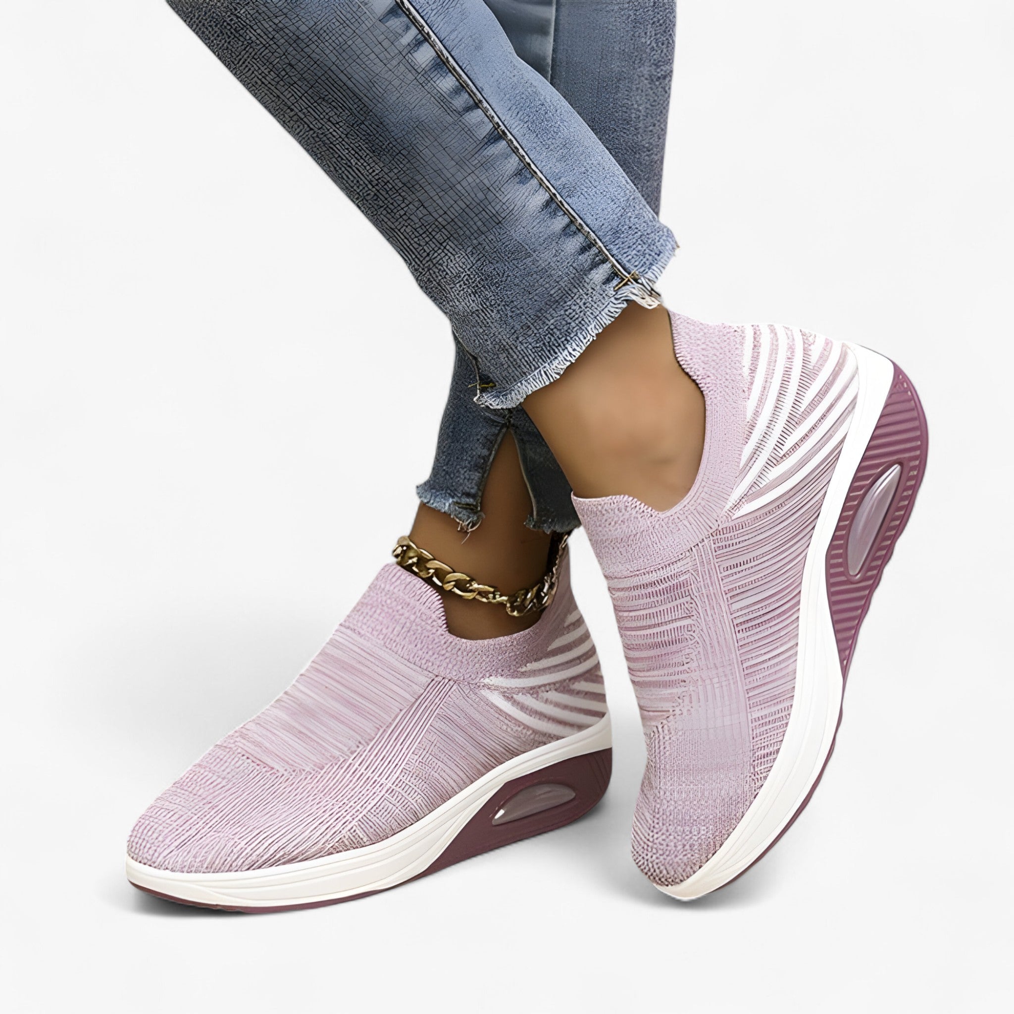 Natasha | Slip-In Sneakers – Komfort Hele Dagen, Uden Besvær - Lyslilla - shoes - {{ product_tags }