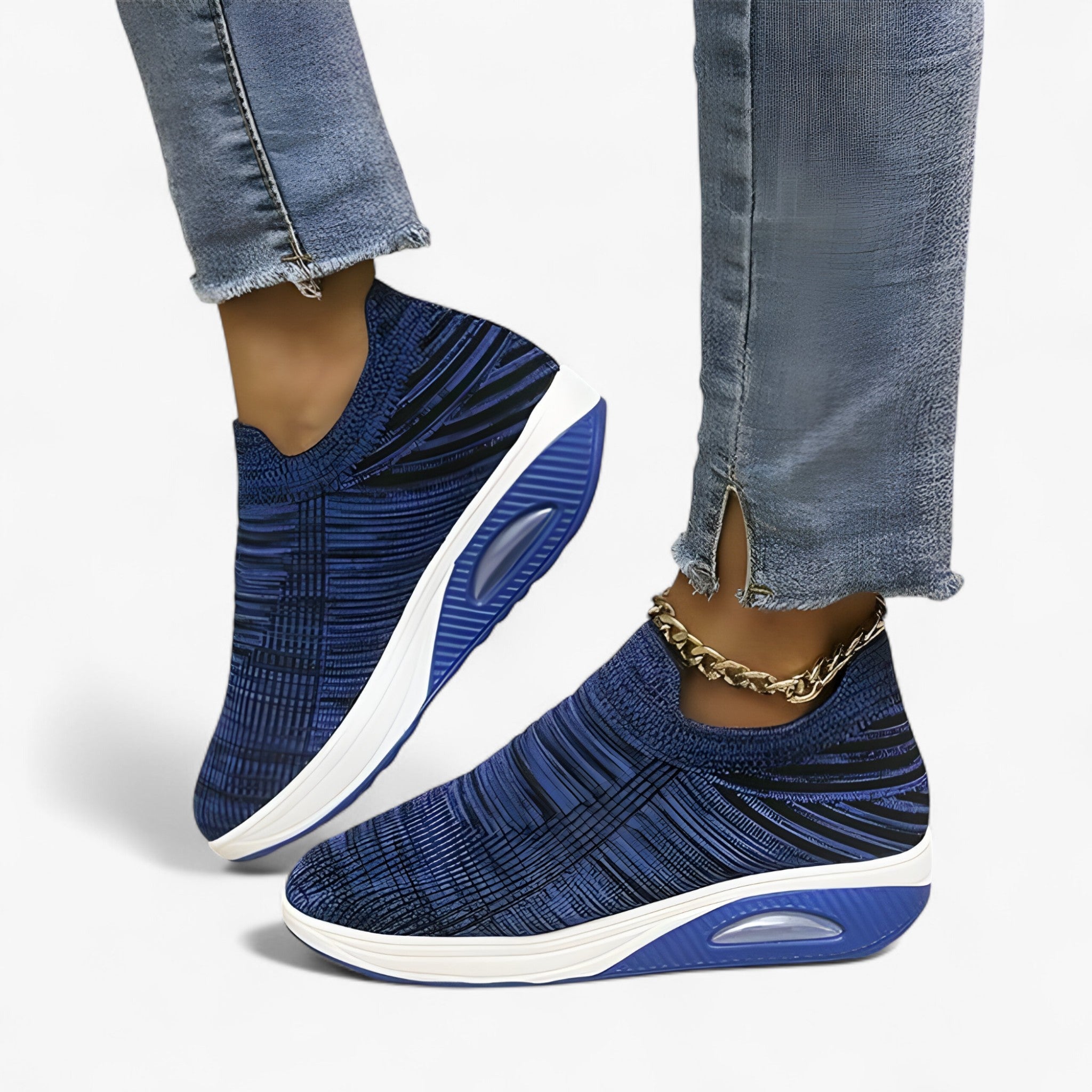 Natasha | Slip-In Sneakers – Komfort Hele Dagen, Uden Besvær - Blå - shoes - {{ product_tags }