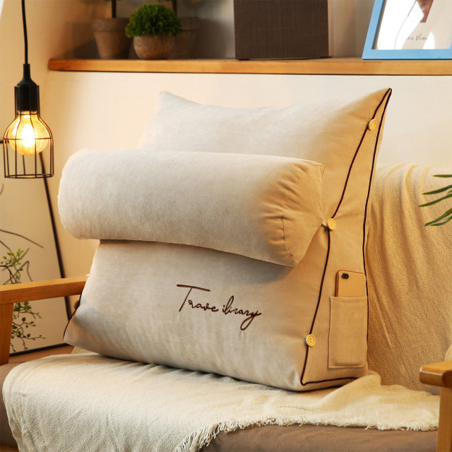 Sovepude - Trekantet Læse Rygstøttepude - Beige (7 tilgængelige) - other - {{ product_tags }