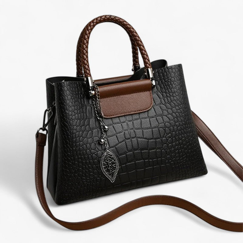 Clea luksuslædertaske - Sort - bags - {{ product_tags }
