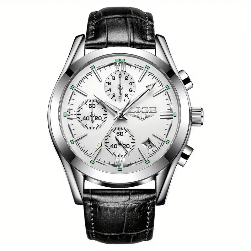 QuartzWatch™ - luksuriøst militærur - Sølv hvid - watches - {{ product_tags }