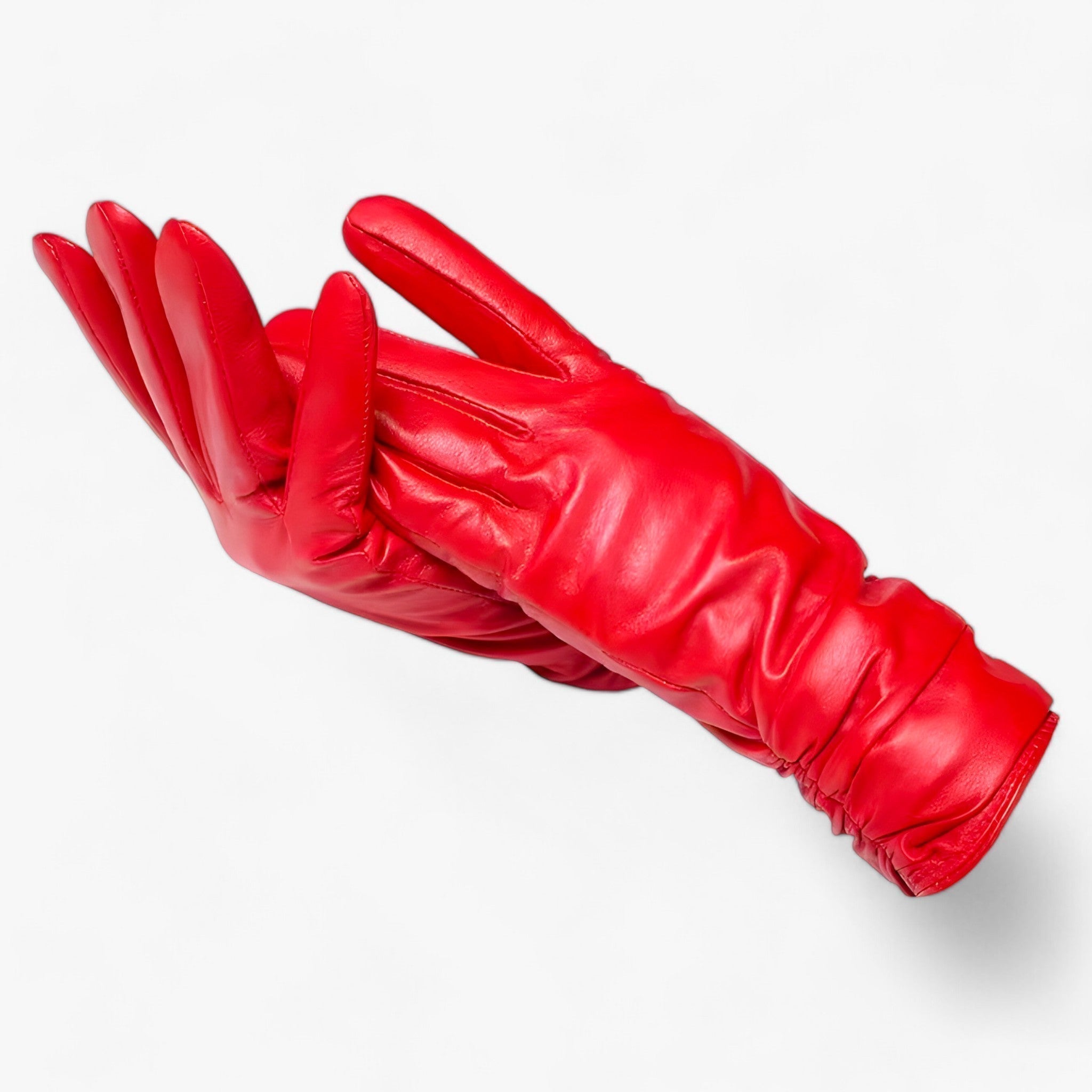 Gia | Skindhandsker til kvinder - Klassisk stil og vinterbeskyttelse - Rød - Gia | Skindhandsker til kvinder - Klassisk stil og vinterbeskyttelse- €25 - {{ product_tags }