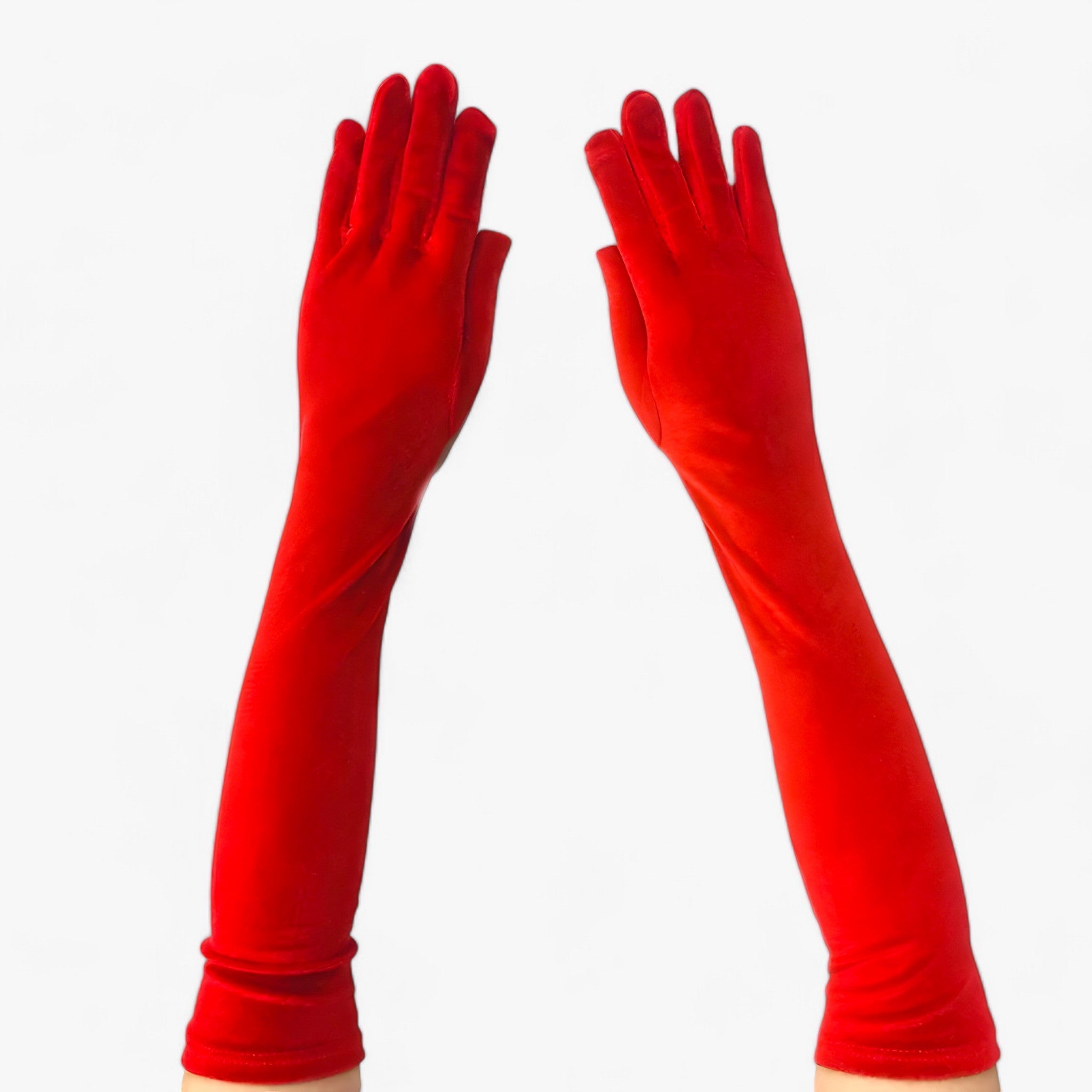 Lily | Fløjlshandsker til kvinder - Elegant retrostil og varme - Rød 44 cm En størrelse - Lily | Fløjlshandsker til kvinder - Elegant retrostil og varme- €25 - {{ product_tags }