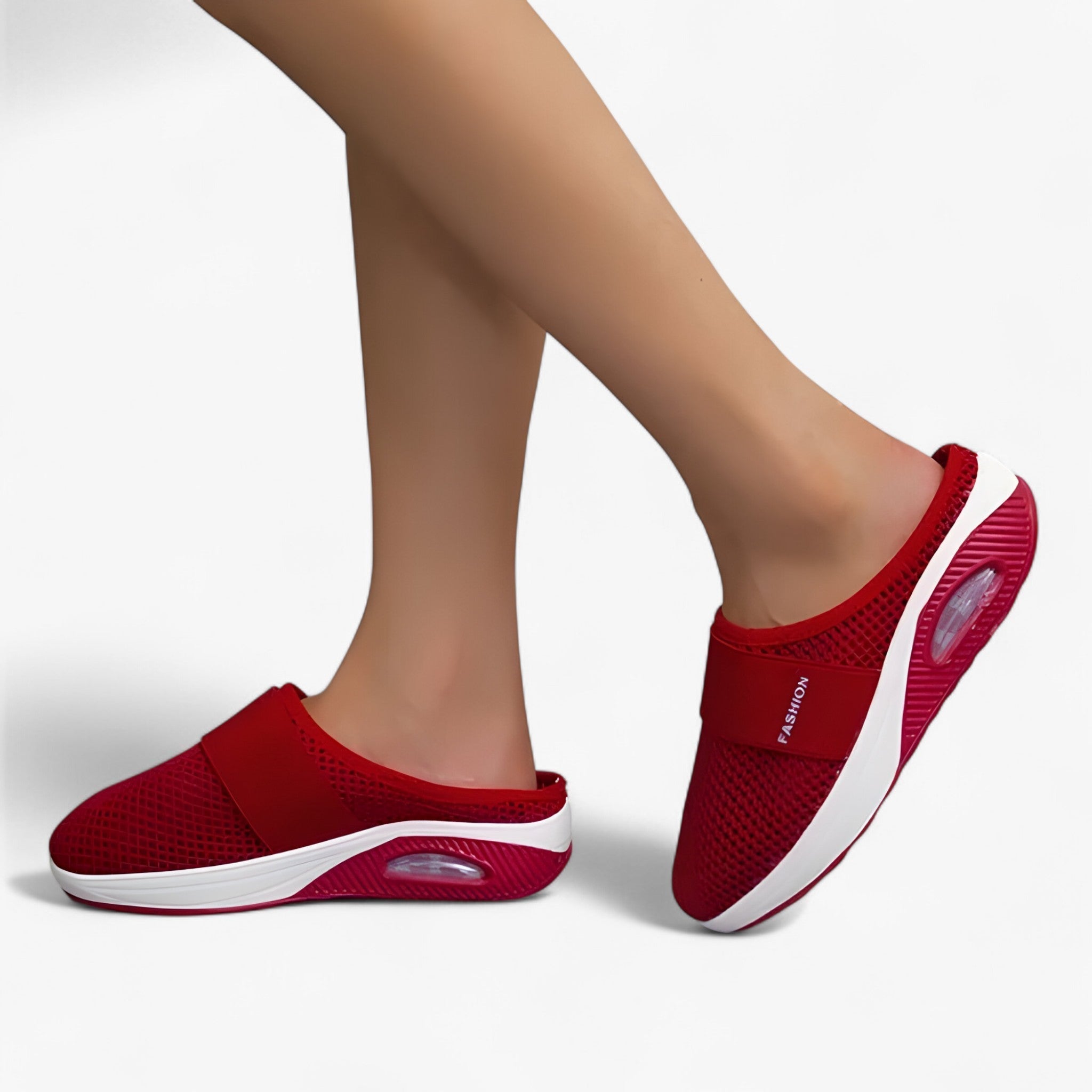 Freja | Komfortable Sko – Lethed og Friskhed til Hverdagens Skridt - Rød - shoes - {{ product_tags }