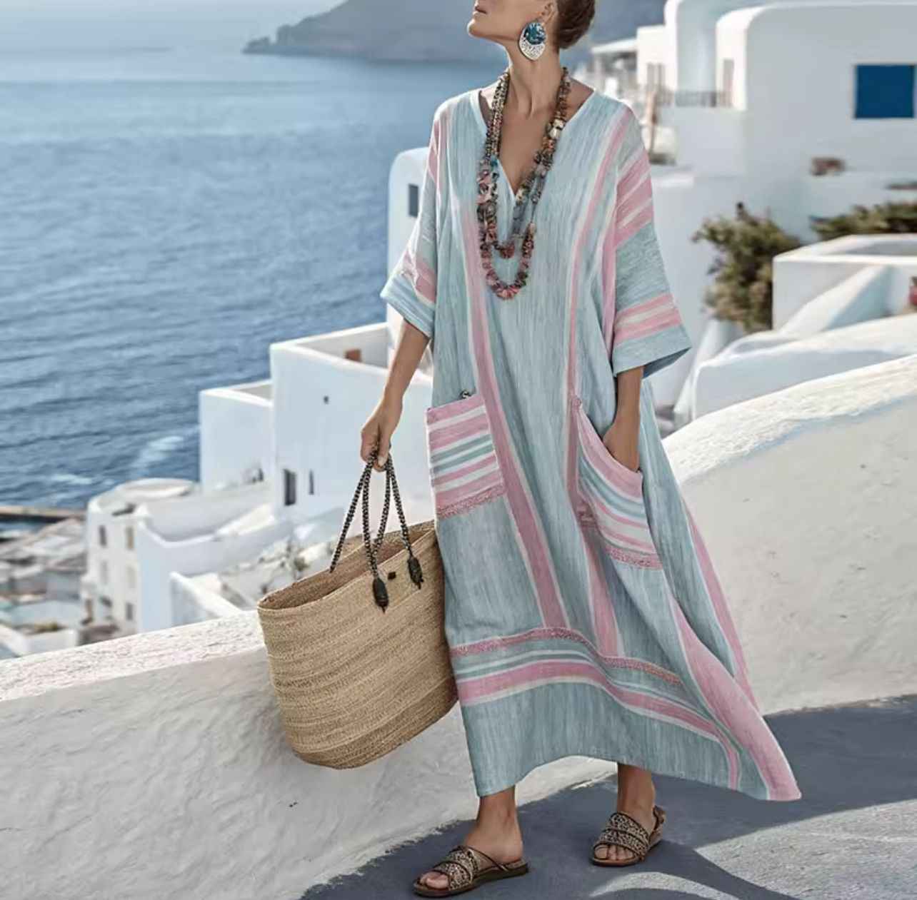 Greta | Elegante Mary: Langes Strandkjole til einen schicken Sommerlook Dame