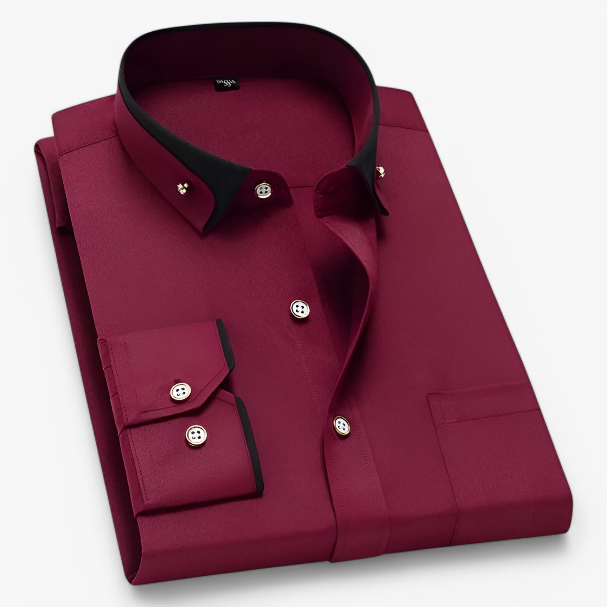 Luke | Formel skjorte - Elegant og komfortabel - Rød - Luke | Formel skjorte - Elegant og komfortabel - € - {{ product_tags }