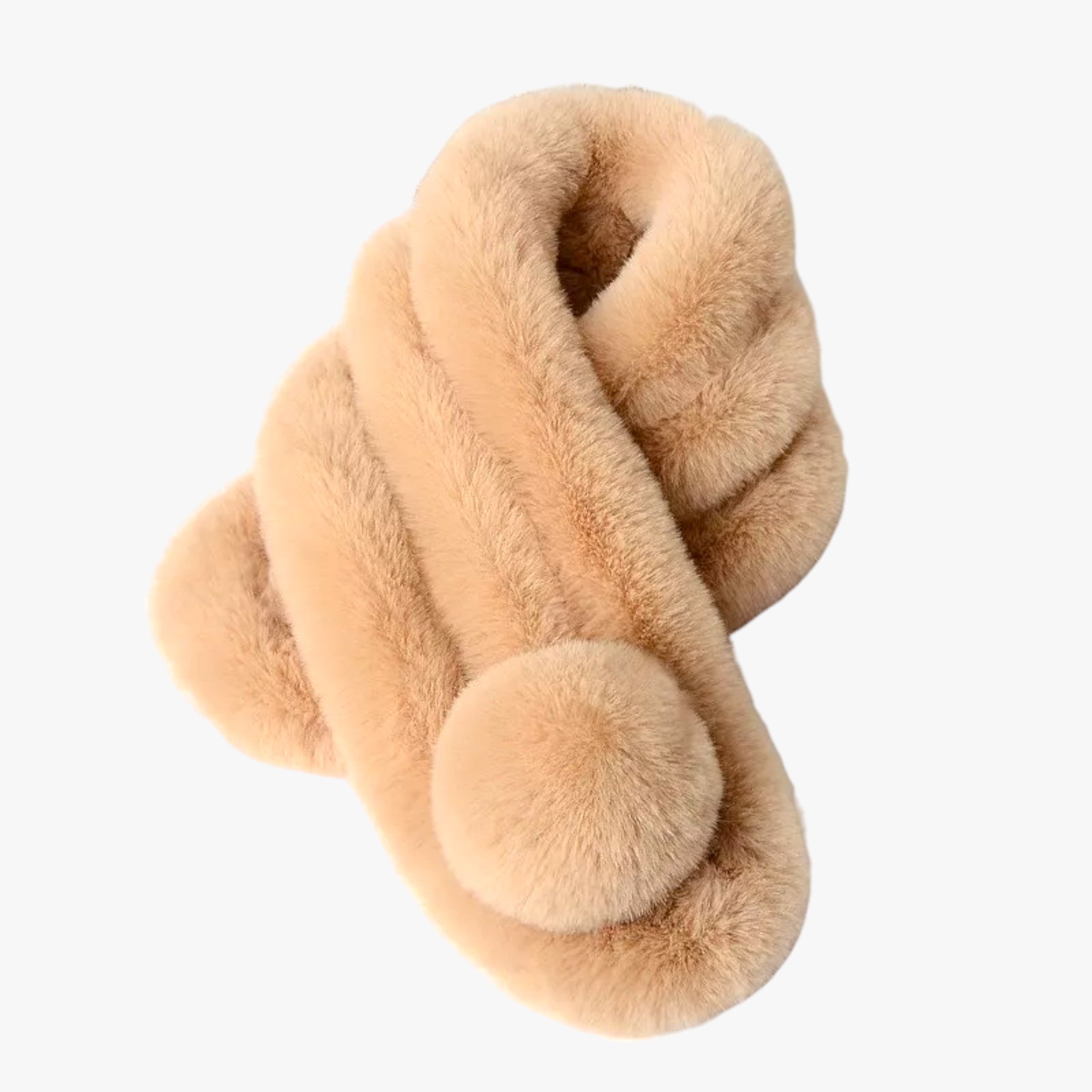 Fiona | Snøskala af kaninpels Efterår-Vinter - Komfortabel og elegant varme - Kaki 60-80cm - women's fashion - {{ product_tags }