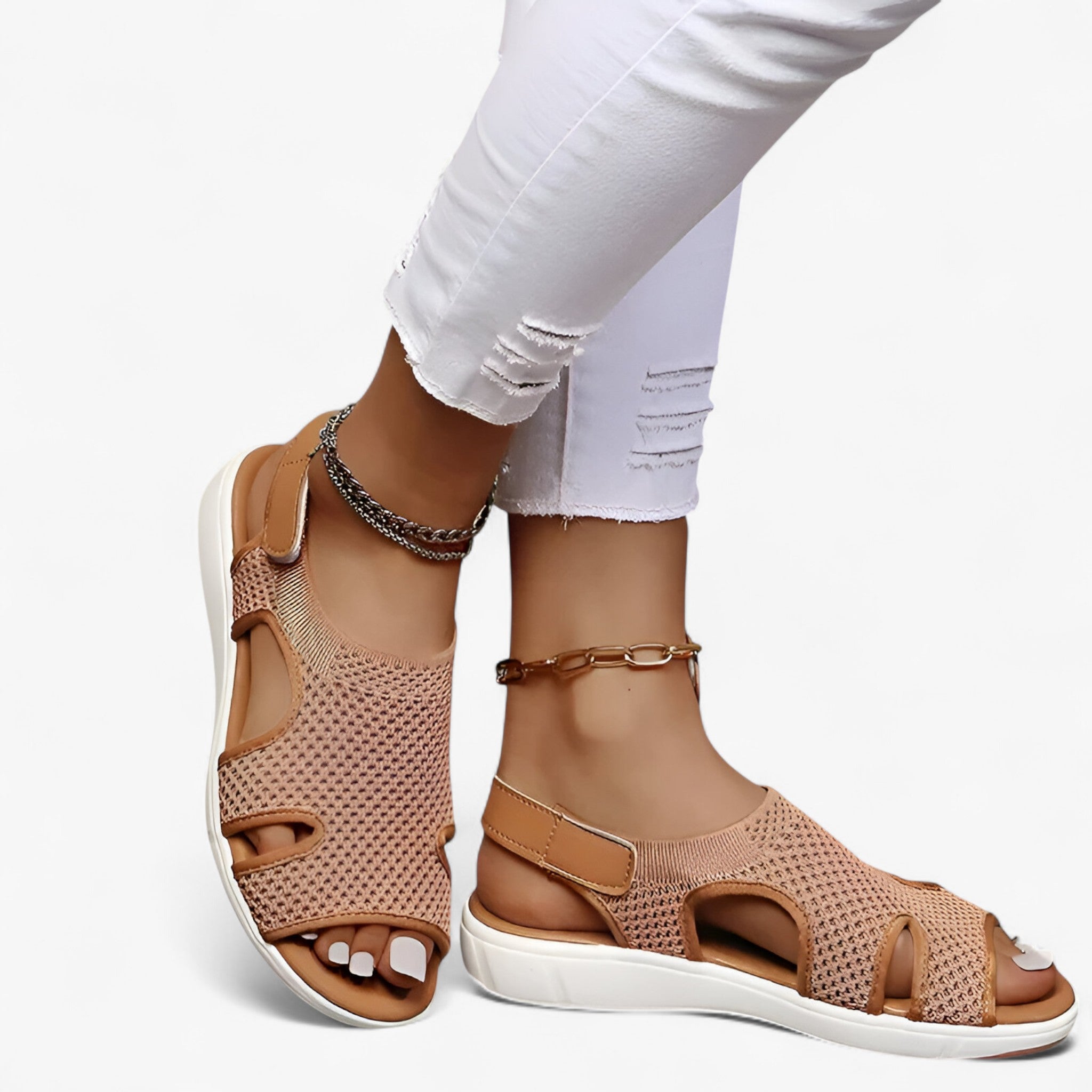Nova | Sandaler til sommeren i åben mesh - Trendy og komfortable - - shoes - {{ product_tags }