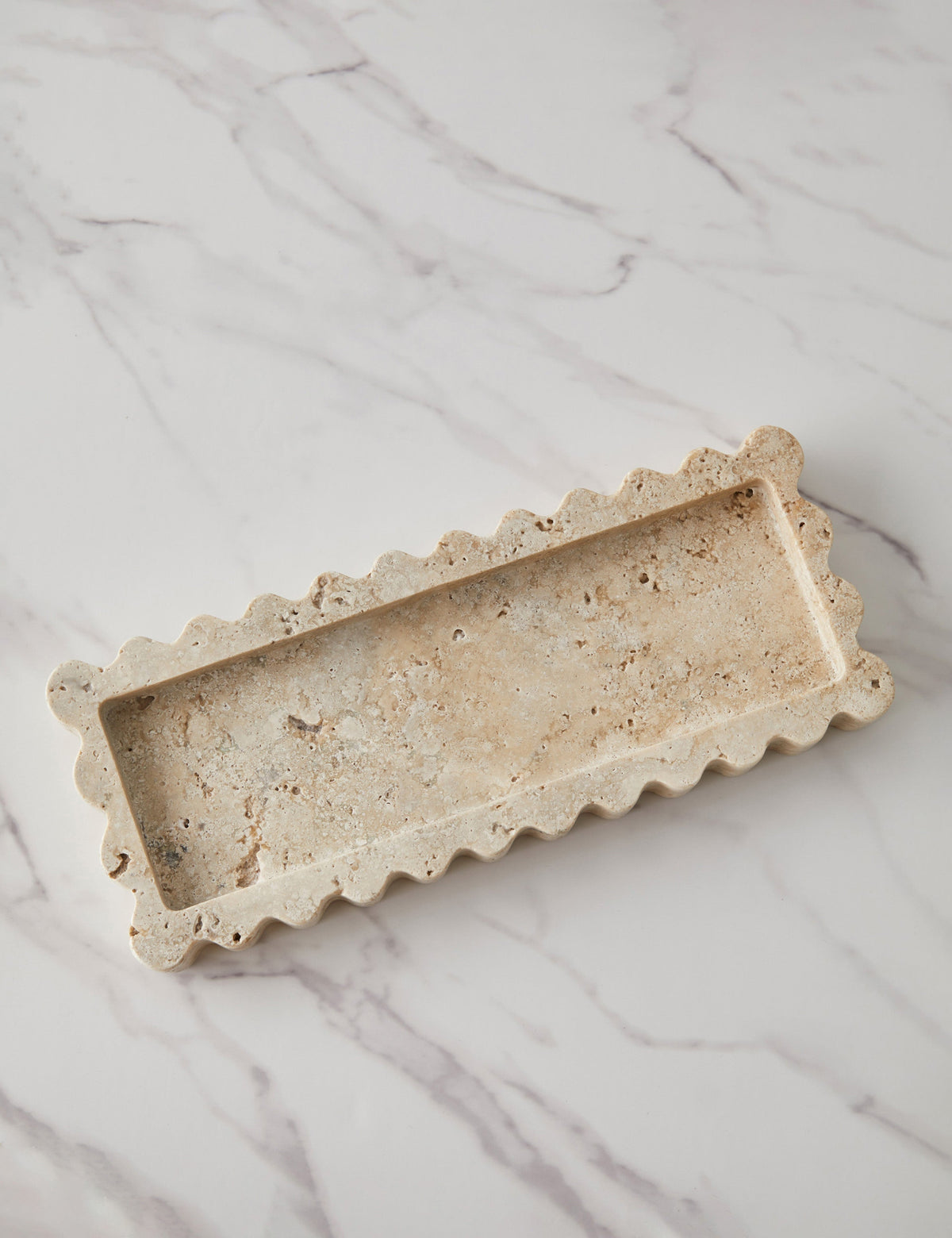 ScallopTray Marmor Dekorativ Bakke - - Decorative Trays - {{ product_tags }