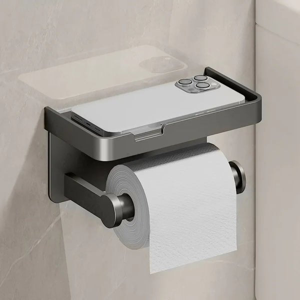 Luxe Hold - Multifunktionel toiletrulleholder - Sølv - house & garden - {{ product_tags }