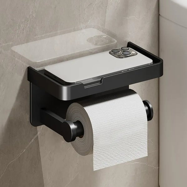 Luxe Hold - Multifunktionel toiletrulleholder - Sort - house & garden - {{ product_tags }