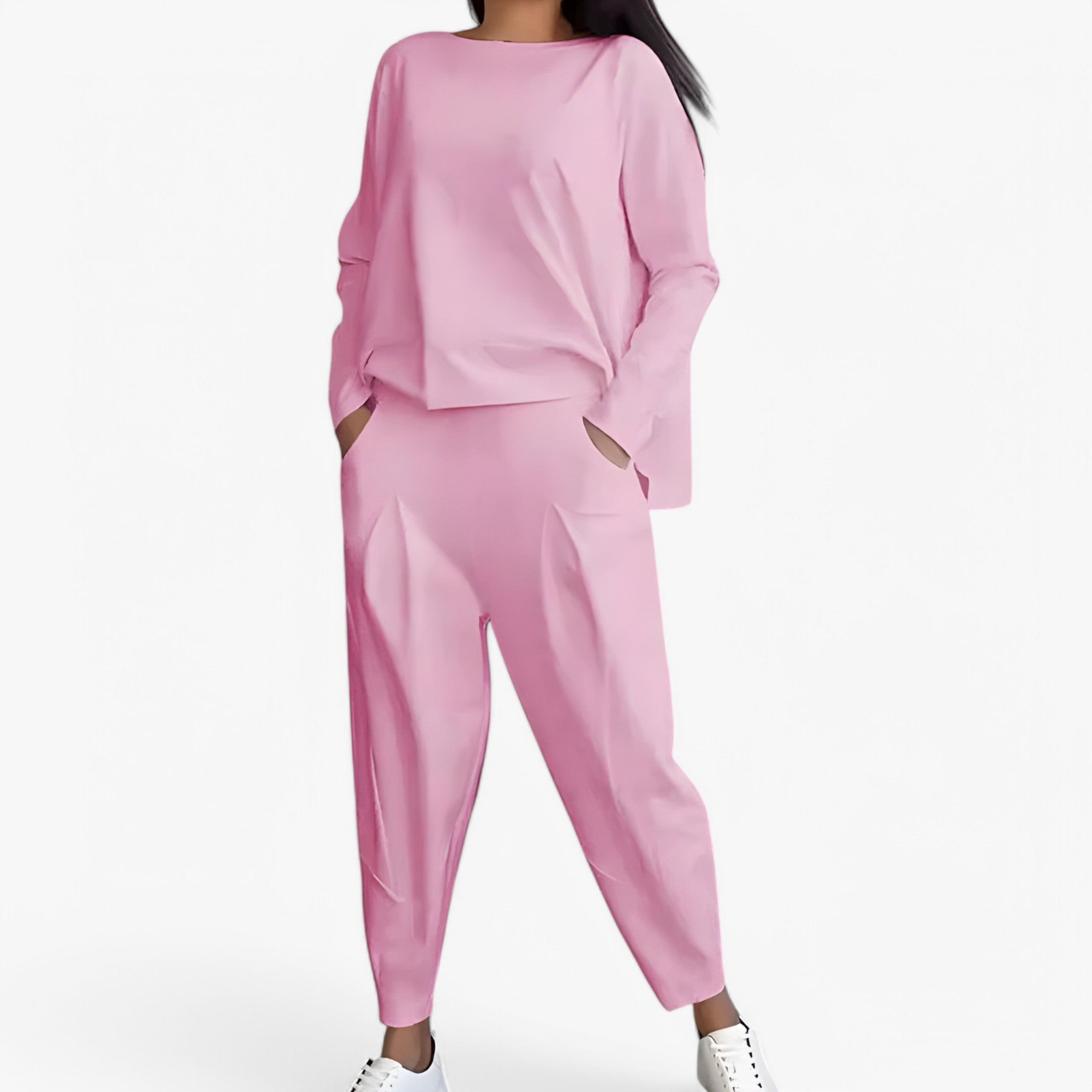 Aldith | Sæt af joggebukser - Komfortable og stilfulde - Rosa - Aldith | Sæt af joggebukser - Komfortable og stilfulde - € - {{ product_tags }