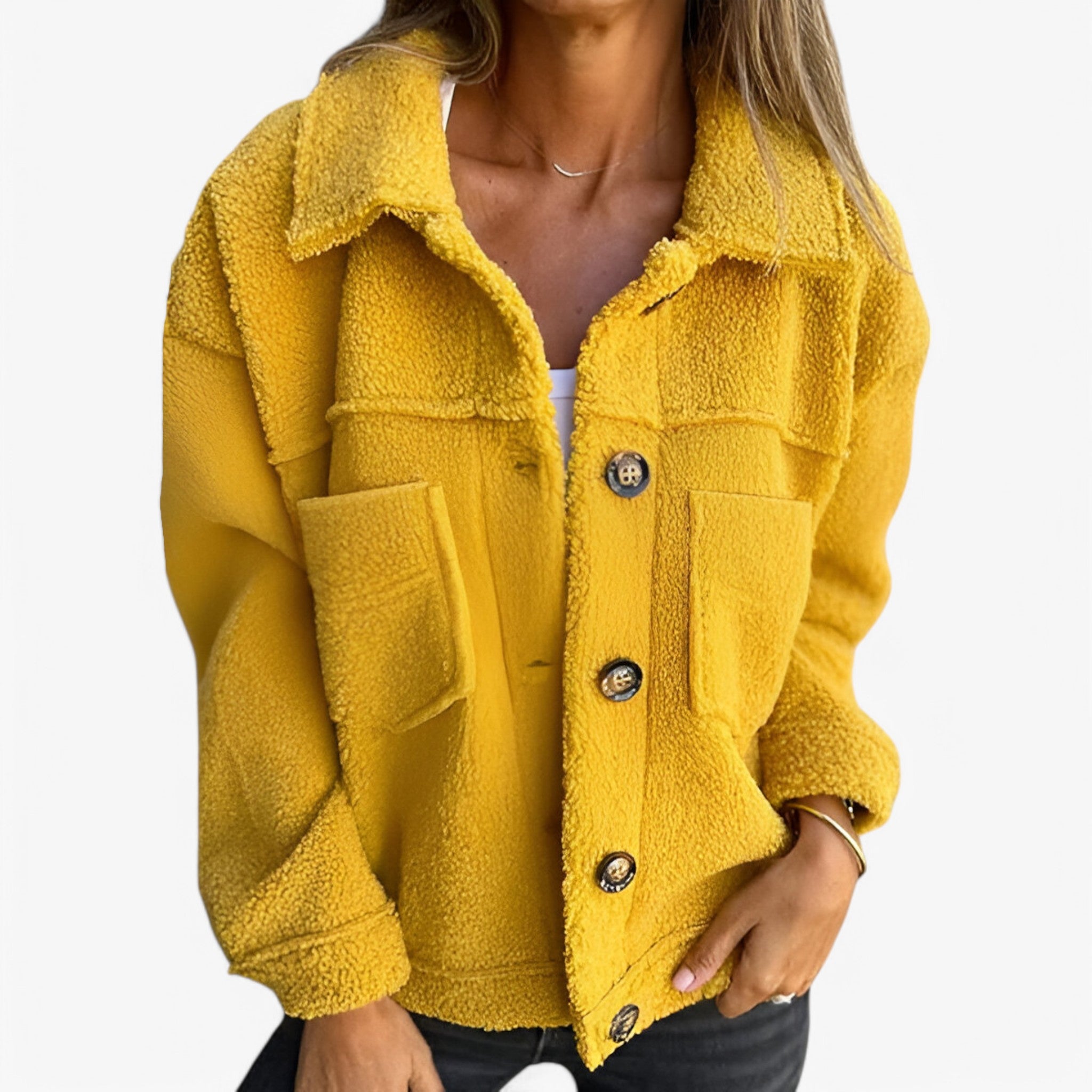 Aria | Uldjakke - hyggelig og elegant - - Aria | Uldjakke - hyggelig og elegant - €25 - {{ product_tags }