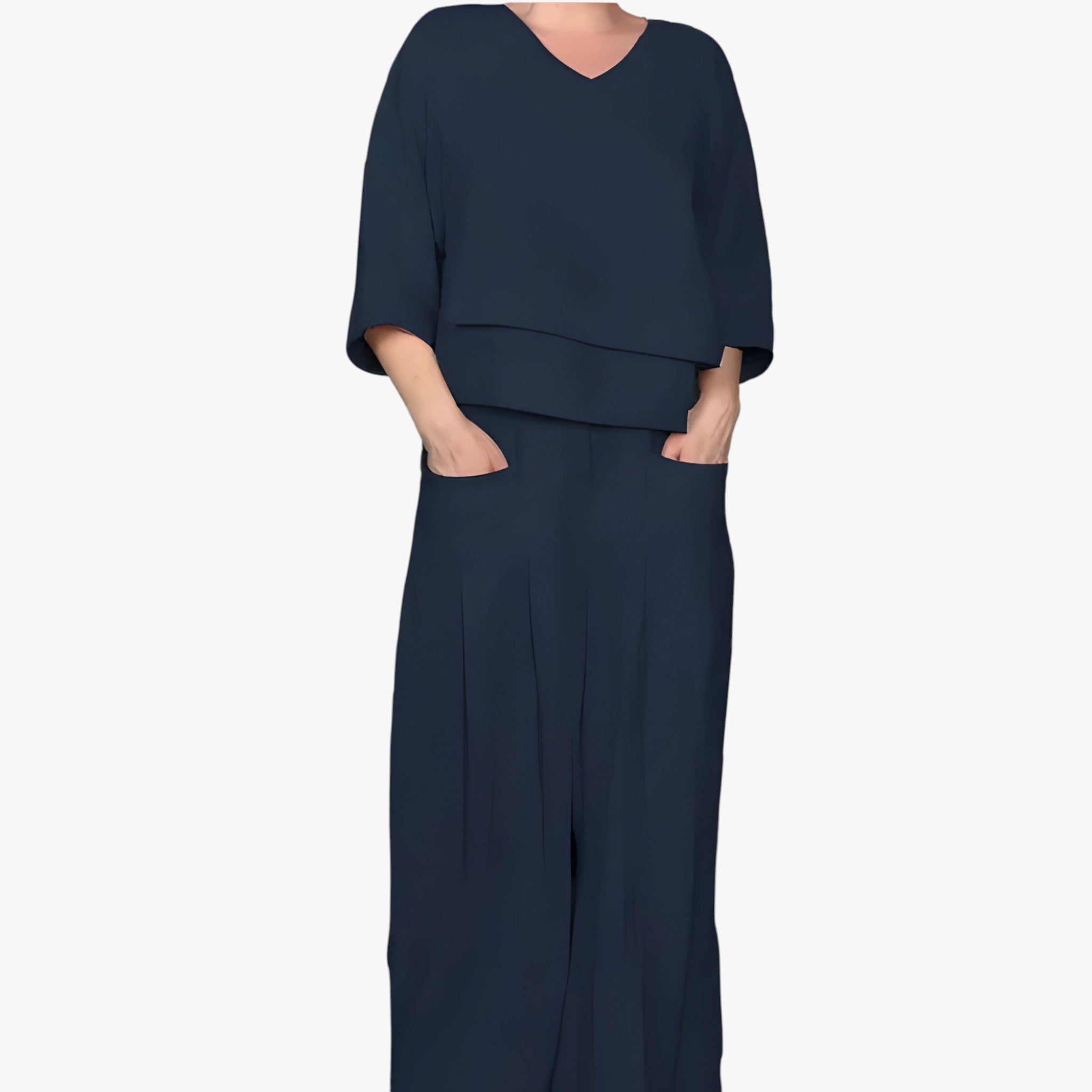 Heidi | Linnedsæt til kvinder - Mørkeblå - women's fashion - {{ product_tags }