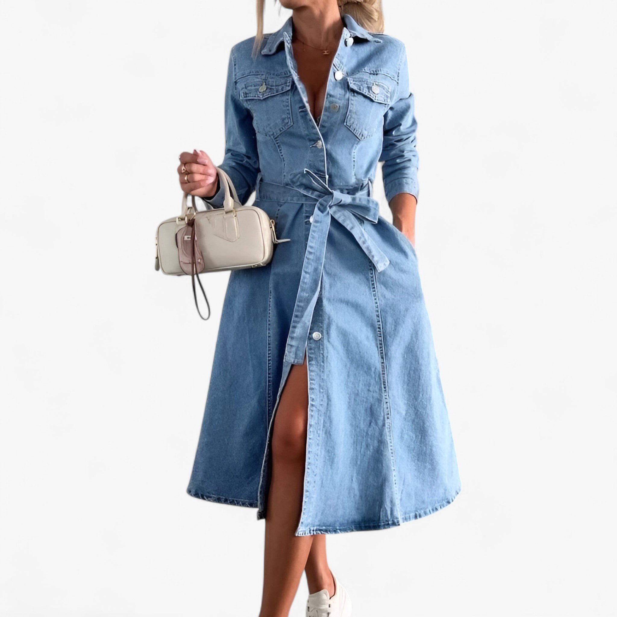 Stellla | Kvinders Denim Kjole - - women's fashion - {{ product_tags }