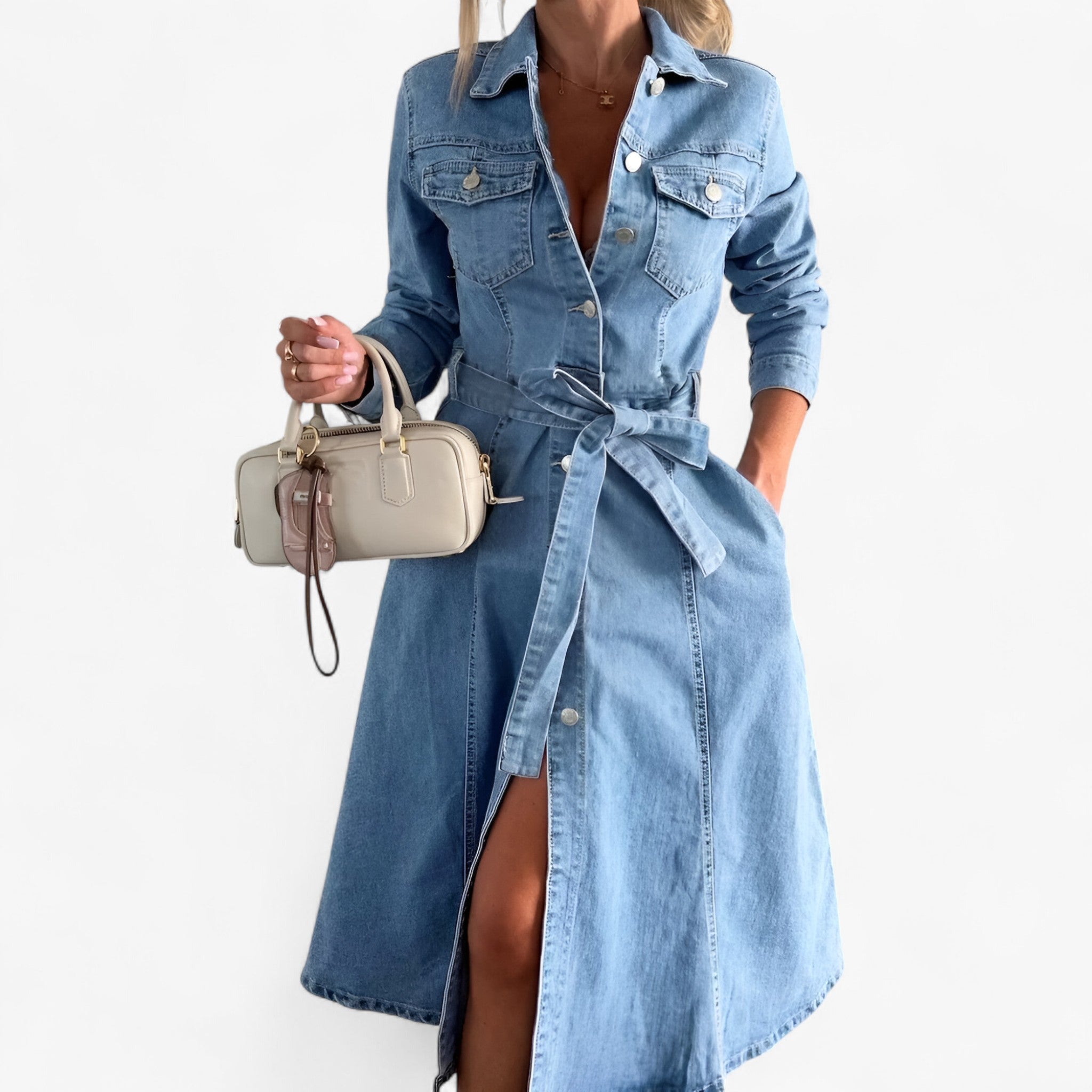 Stellla | Kvinders Denim Kjole - - women's fashion - {{ product_tags }