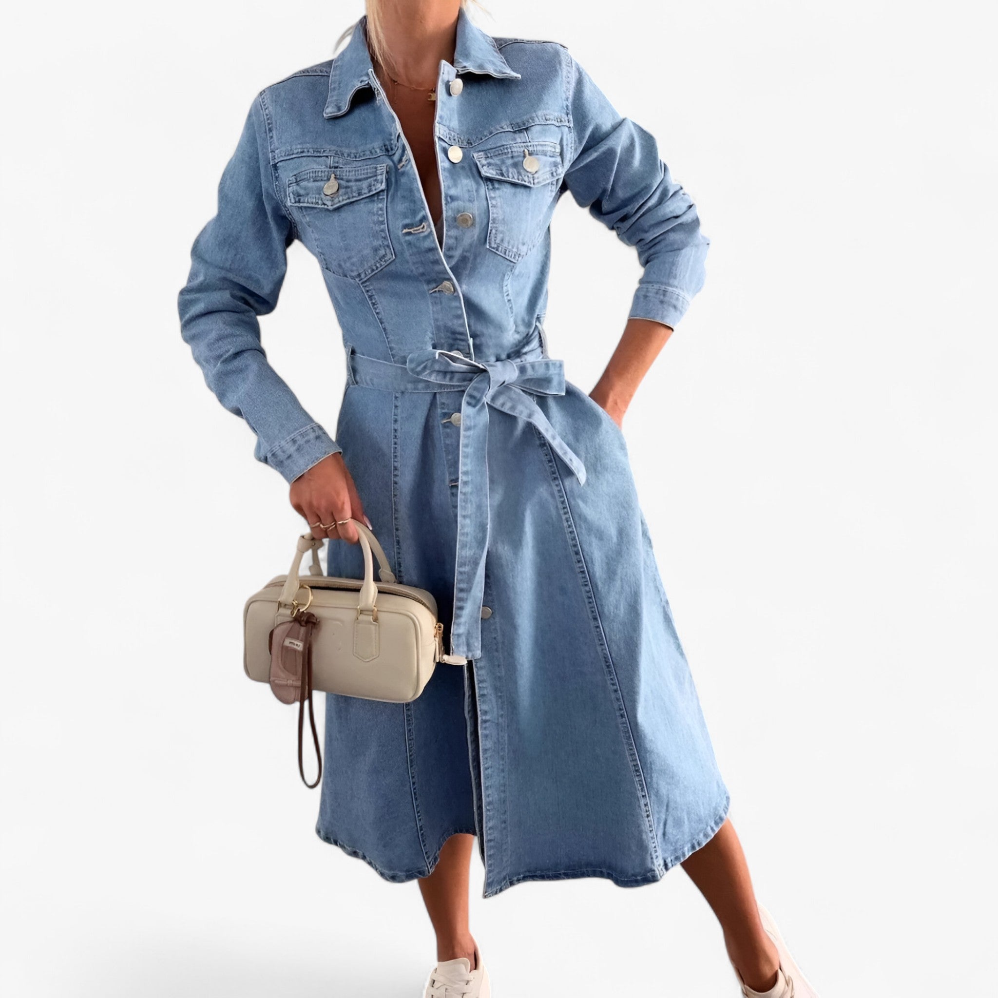 Stellla | Kvinders Denim Kjole - - women's fashion - {{ product_tags }