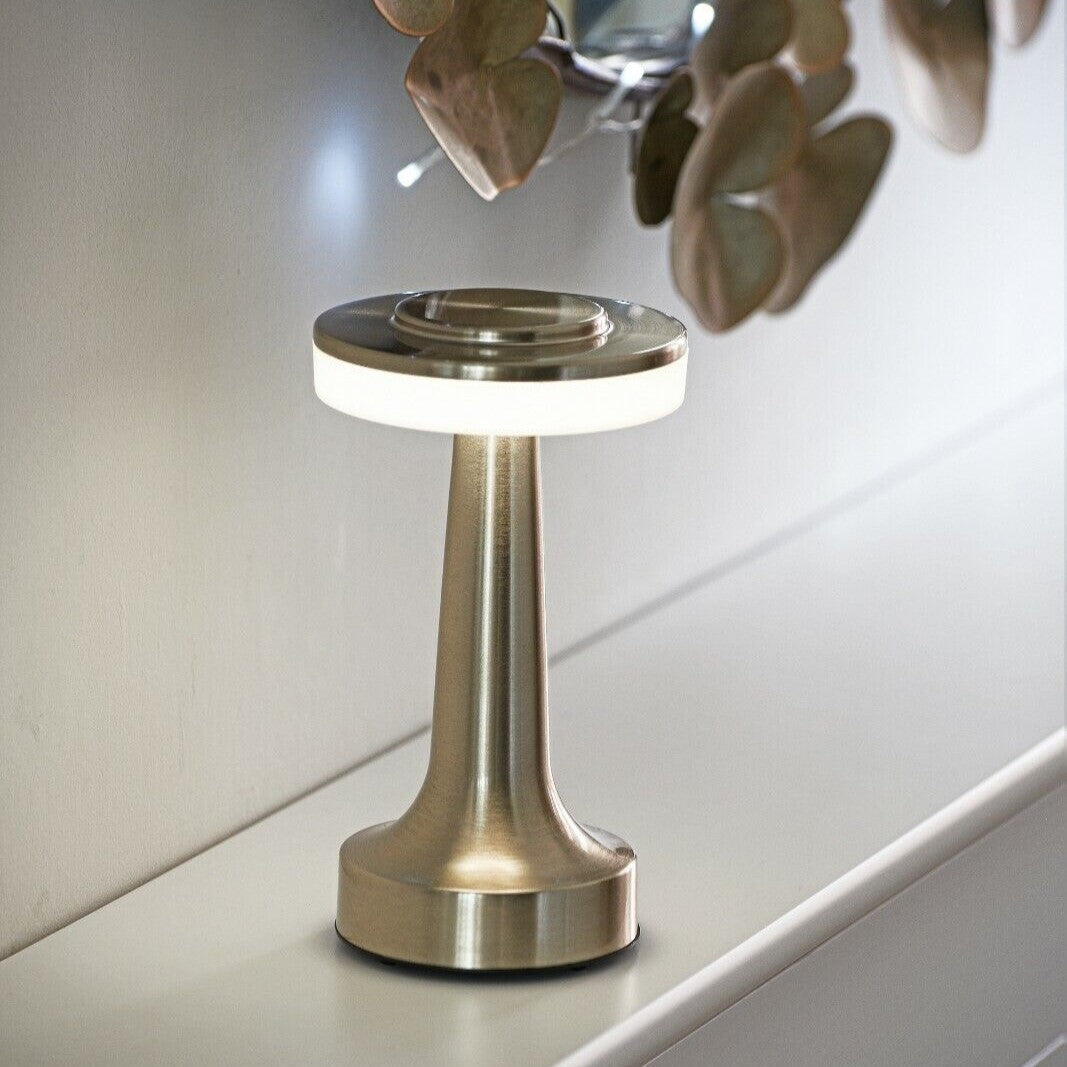 RetroGlow | Retro Bar Bordlampe - Sølv - house & garden - {{ product_tags }