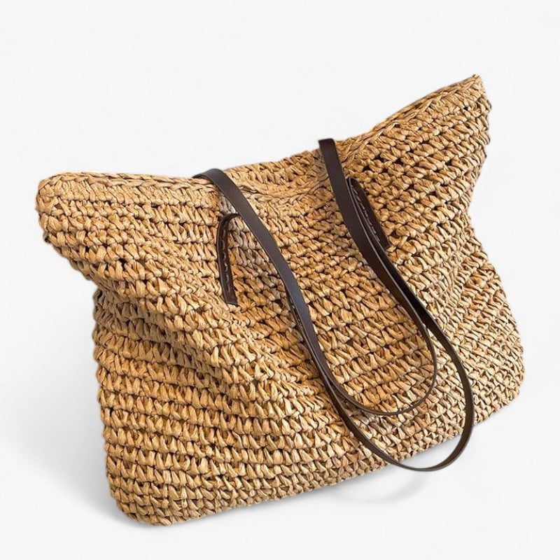 Straw Bag™ - Boheme sommer håndlavet strandtaske - Mørkebrun - bags - {{ product_tags }