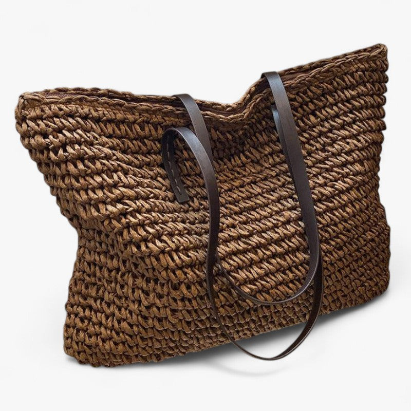 Straw Bag™ - Boheme sommer håndlavet strandtaske - Brun - bags - {{ product_tags }