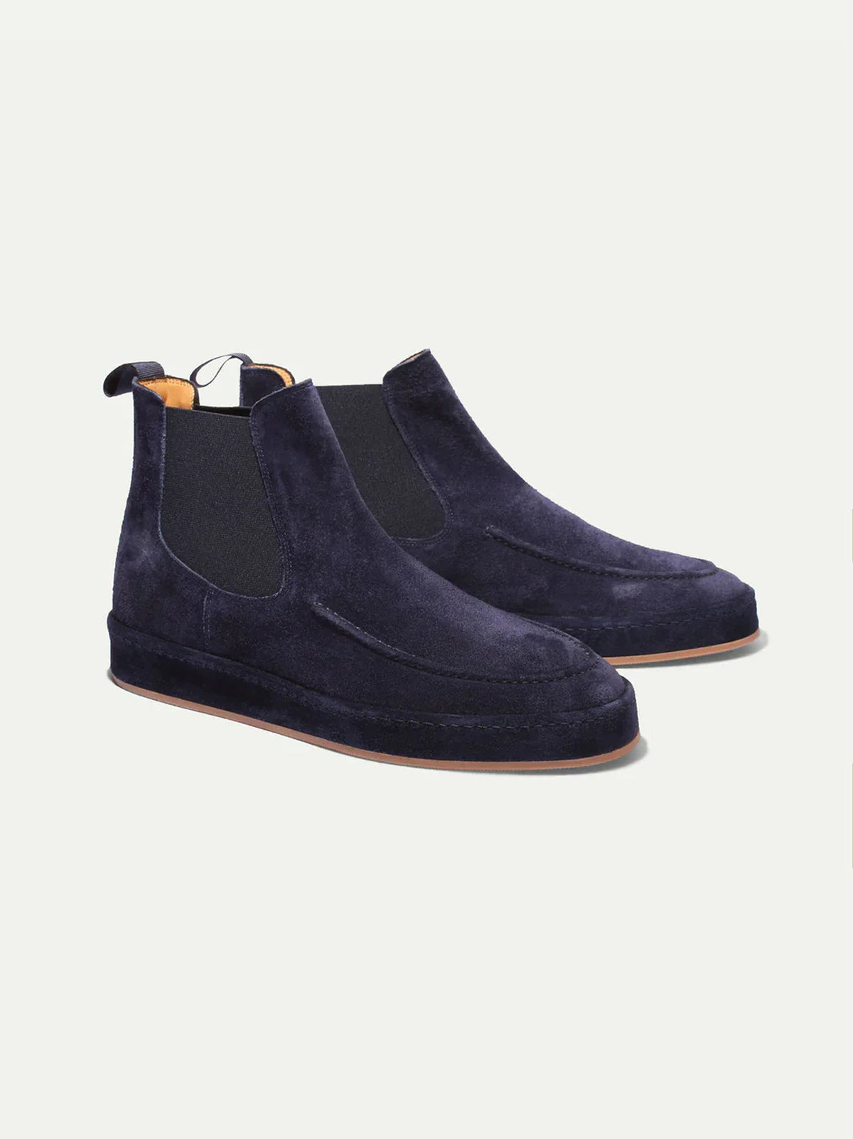 Herre Ruskind Chelsea Boot - Ruskindssaale med Elastisk Sidestykke
