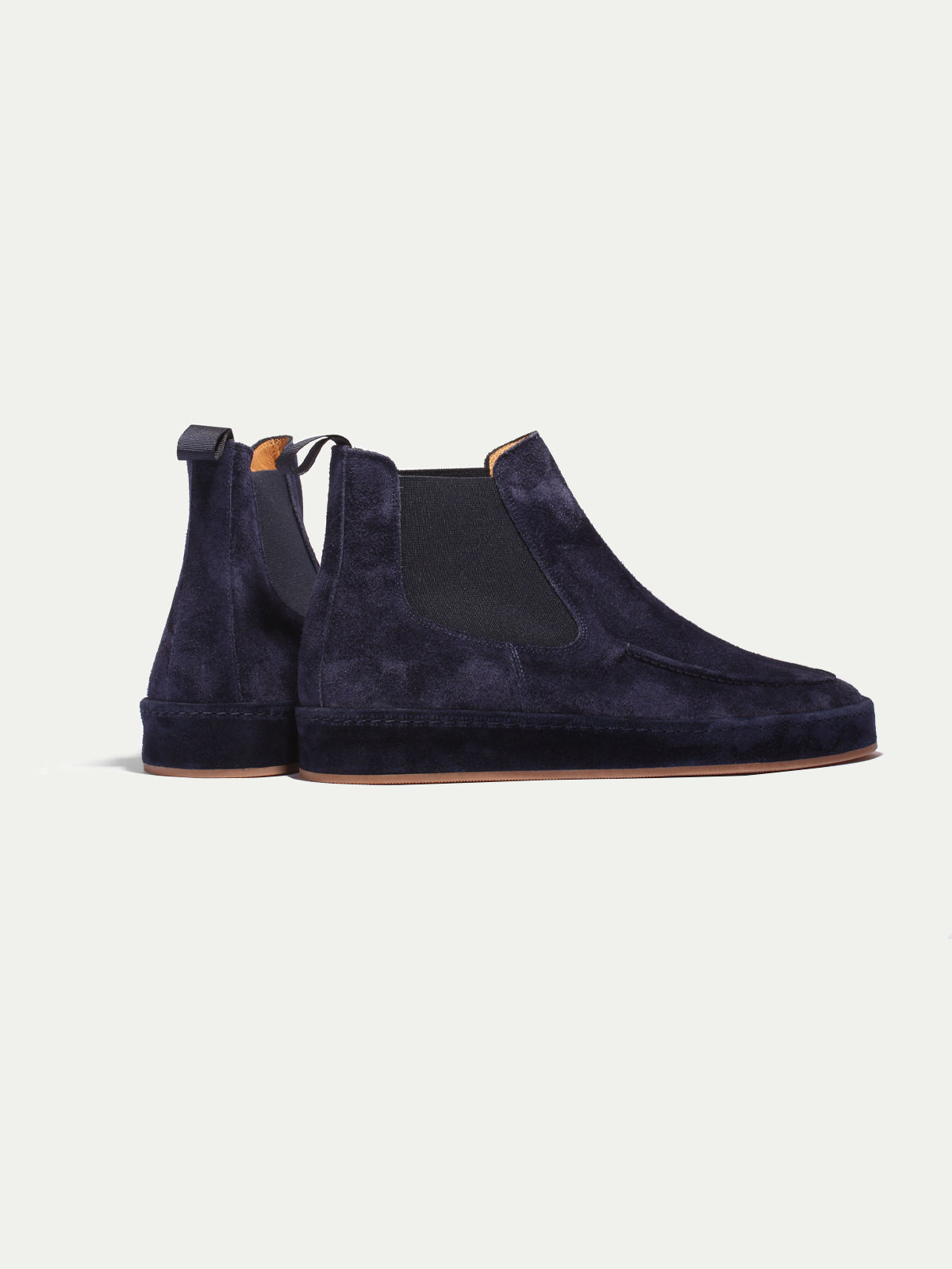 Herre Ruskind Chelsea Boot - Ruskindssaale med Elastisk Sidestykke