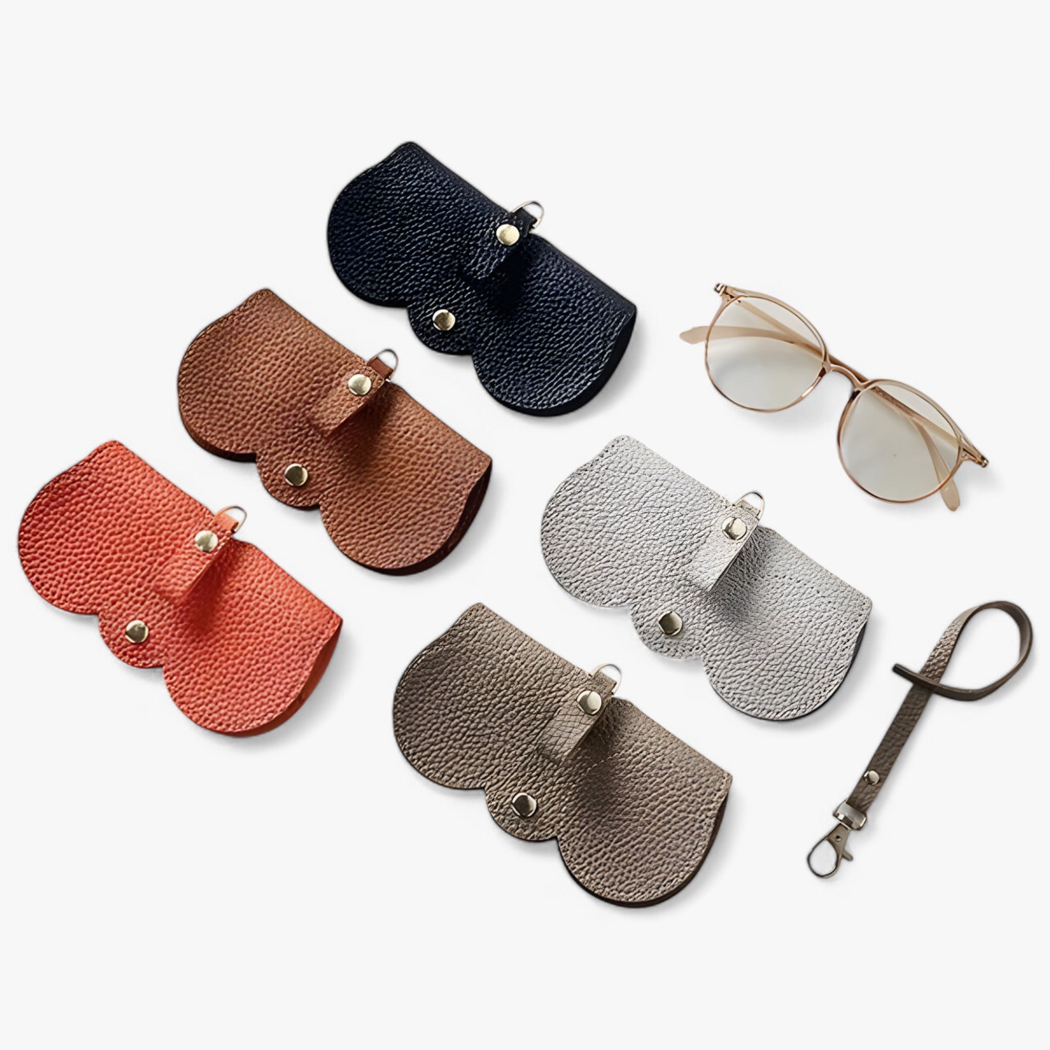 Sun Cover | Brilleetui i læder - Zwart Zwart - bags - {{ product_tags }