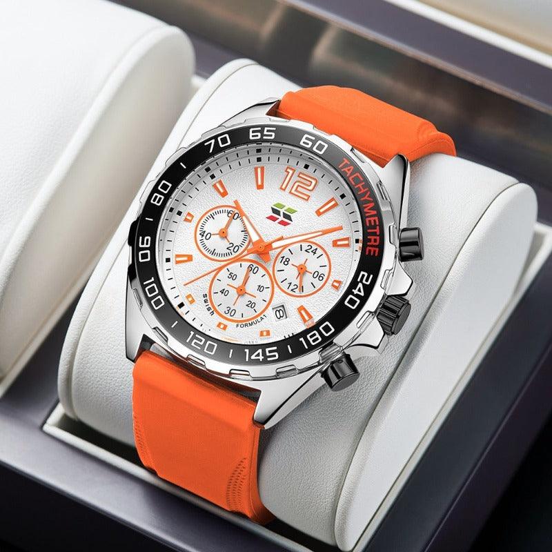 Swichwatch™ | Dynamisk Meester - Sølv - Orange - watches - {{ product_tags }