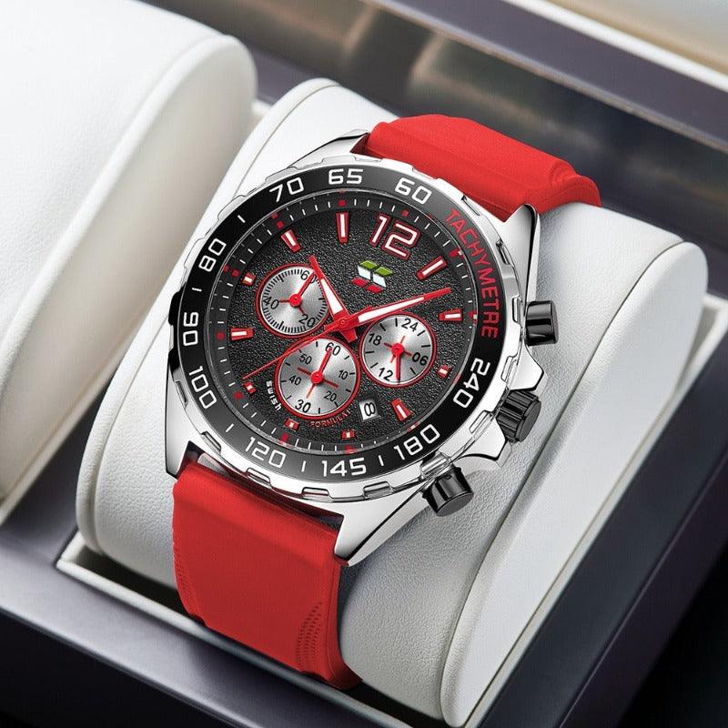 Swichwatch™ | Dynamisk Meester - Sølv - Rød - watches - {{ product_tags }