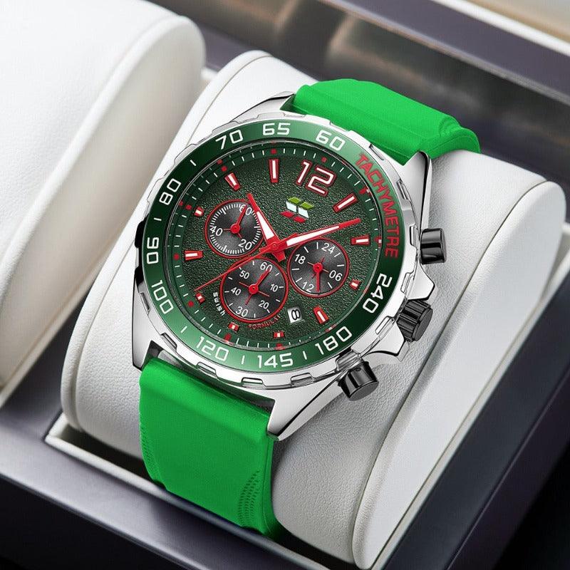 Swichwatch™ | Dynamisk Meester - Sølv - Grøn - watches - {{ product_tags }