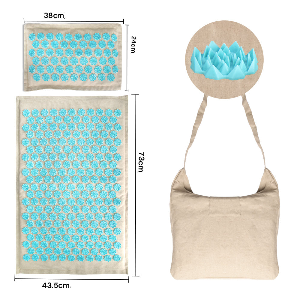 Akupressurmåtte & Pudesæt - 5500 Tryklinjepunkter - - Wellness - {{ product_tags }