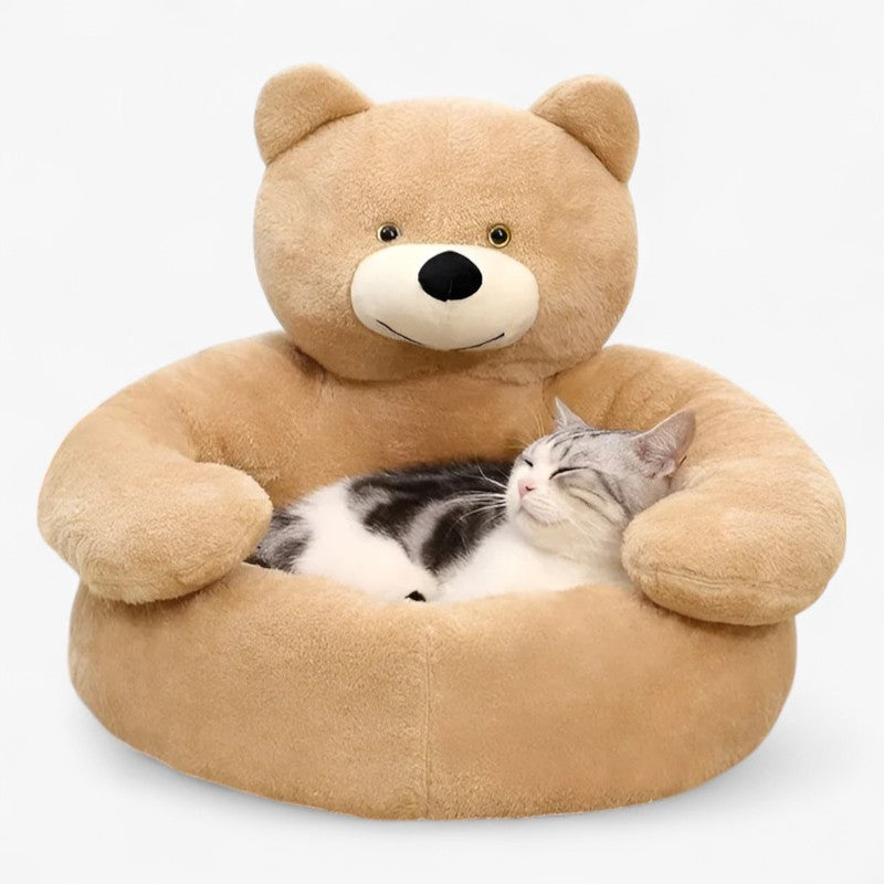 Luksuriøs TeddyBear-seng til dit kæledyr - Khaki - baby - {{ product_tags }