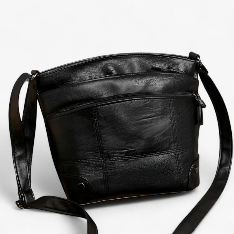 Toli™ - Vintage læder skuldertaske - Sort - bags - {{ product_tags }