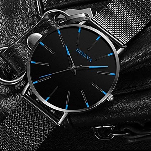 Alberte | Herrer Ur Sort Ultra-Thin Quartz - Stilfuldt Business Armbåndsur med læderrem - - watches - {{ product_tags }